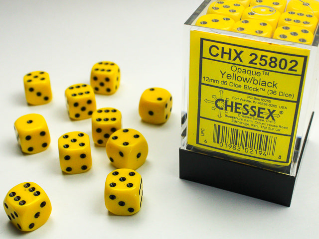 Chessex 16mm D6 Dice Block - Pick Your Color