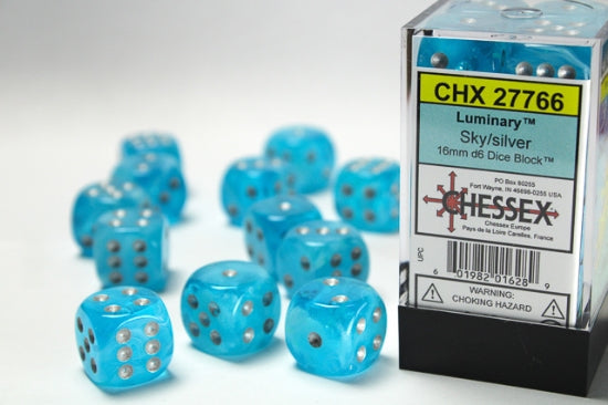 Chessex 16mm D6 Dice Block - Pick Your Color