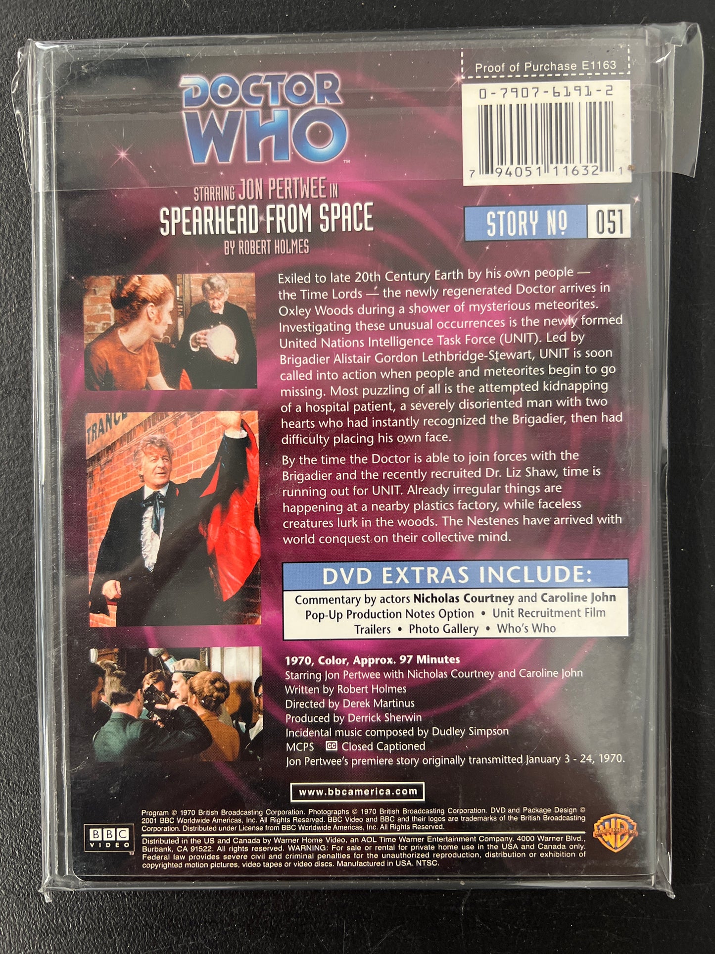 Doctor Who Spearhead From Space DVD