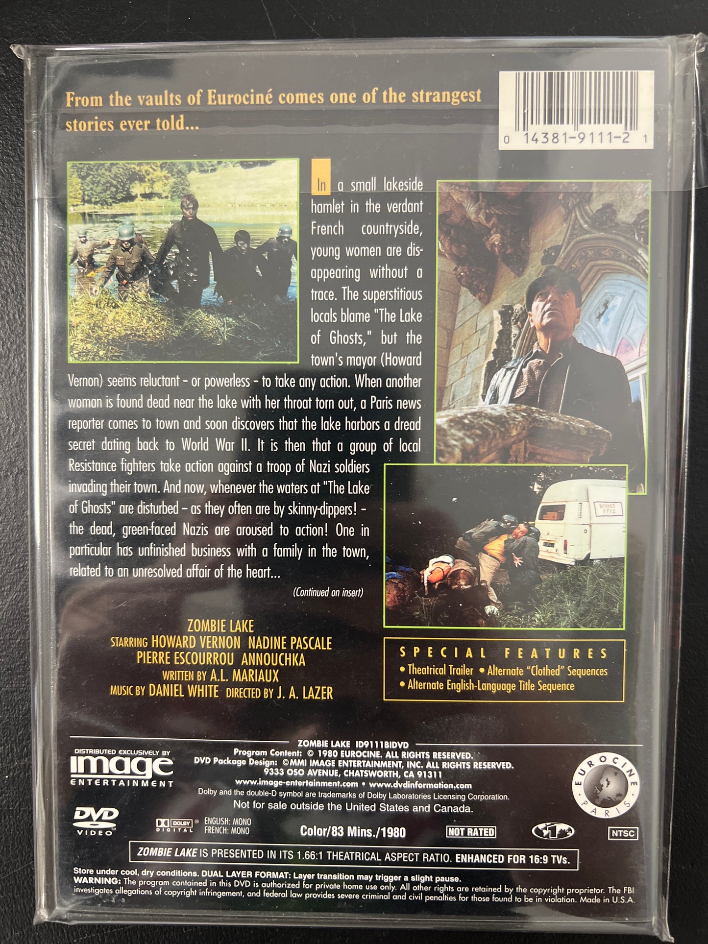 Zombie Lake DVD