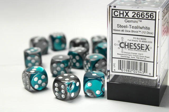 Chessex 16mm D6 Dice Block - Pick Your Color