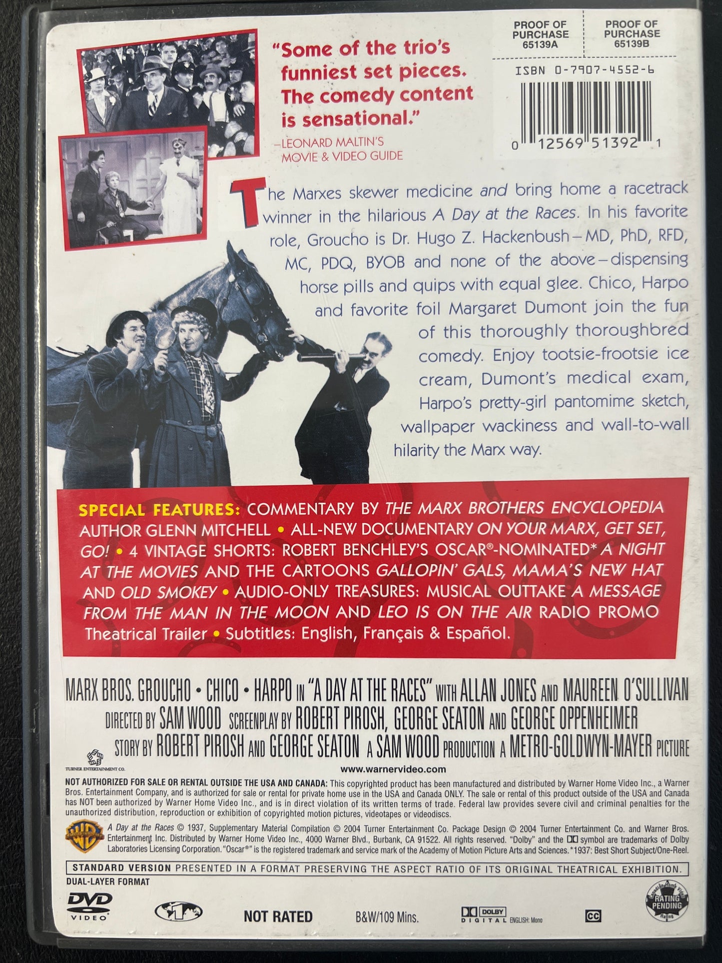A Day at the Races DVD