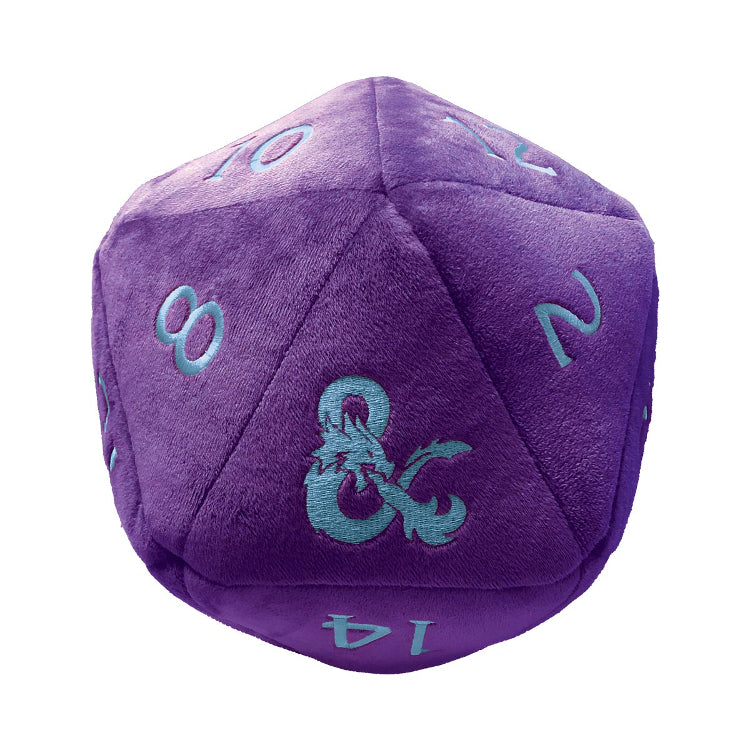 D&D: Jumbo Plush D20: Royal Purple and Sky Blue