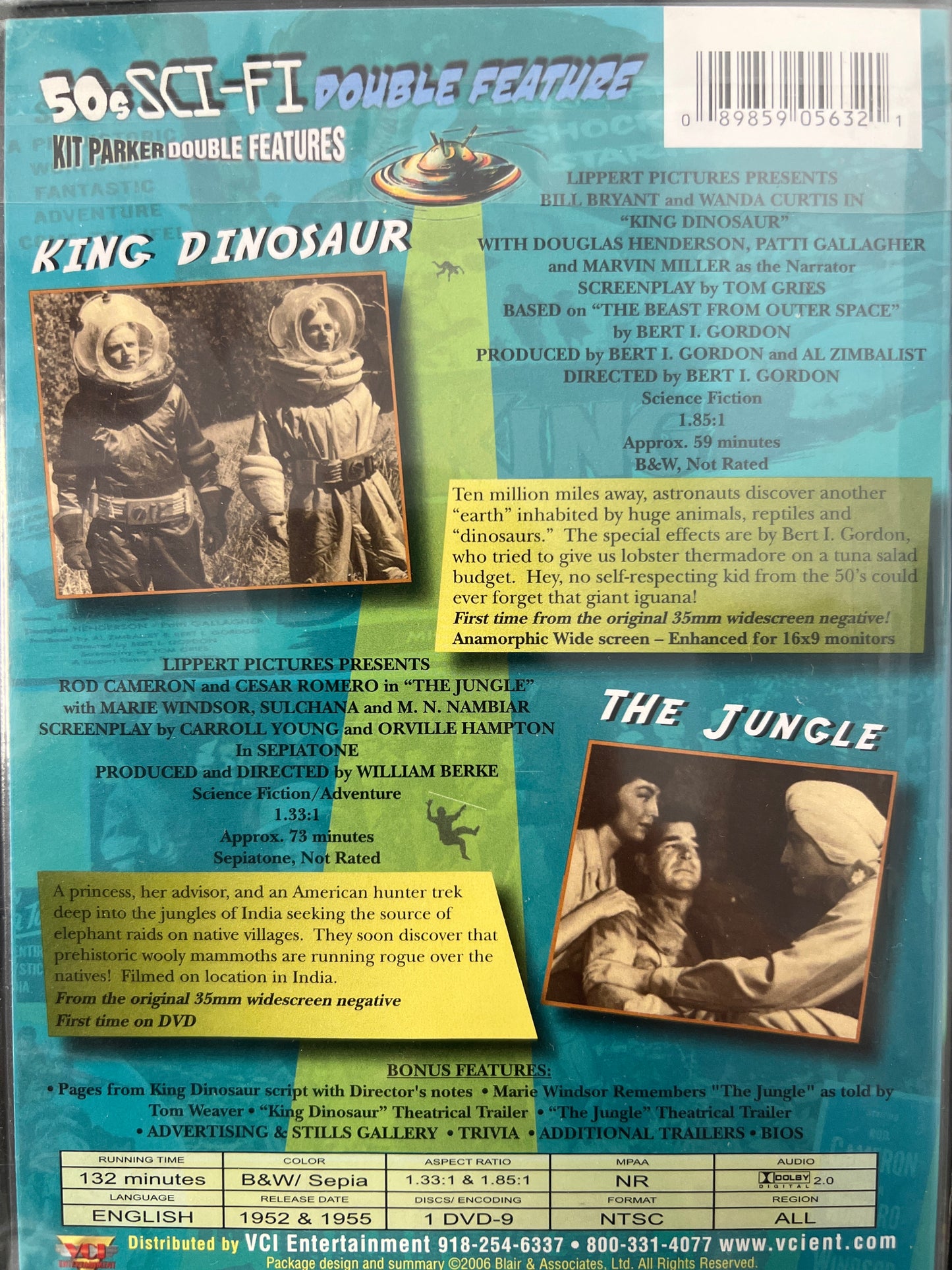 50's Sci-Fi Double Feature DVD