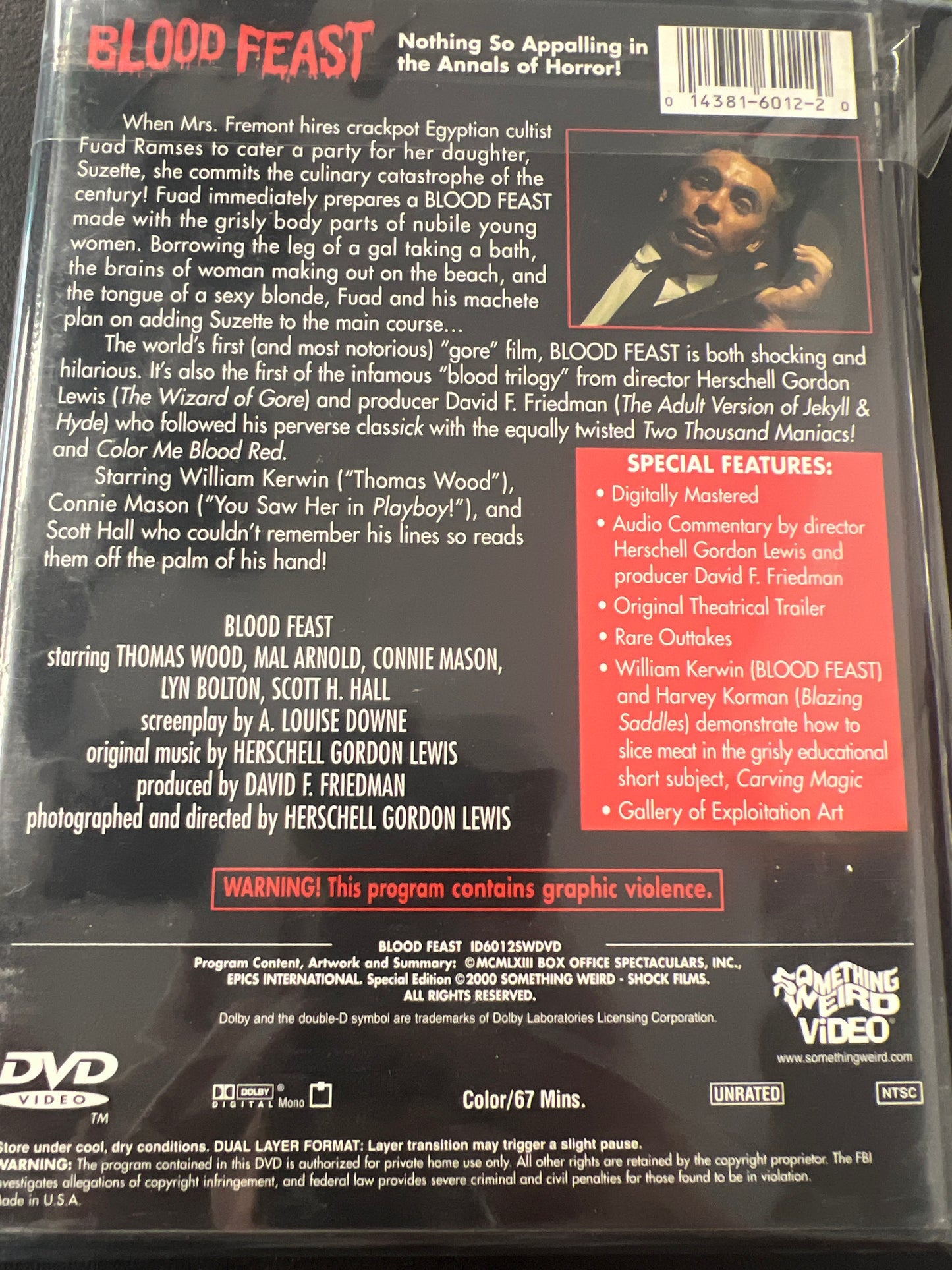 Blood Feast DVD