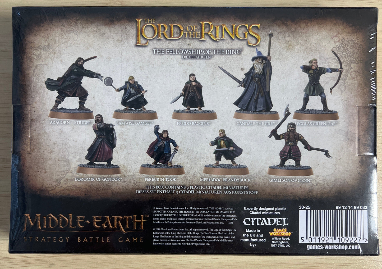 Lord of the Rings Fellowship Minature Set Warhammer