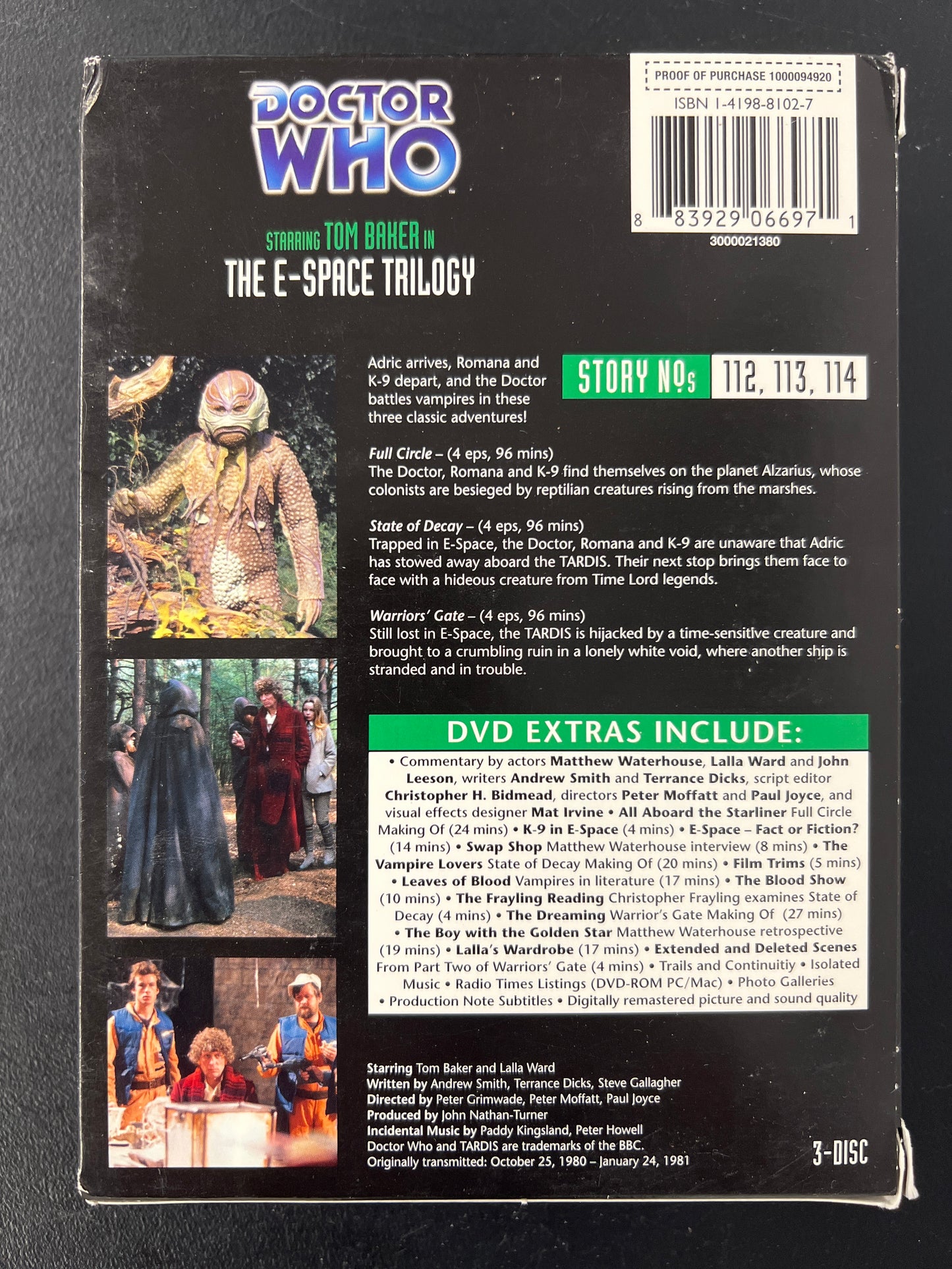 Doctor Who The E-Space Trilogy DVD