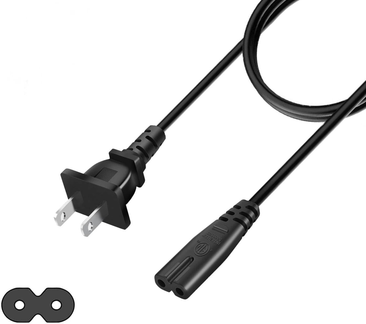 2-Prong Non-Polarized Power Cord