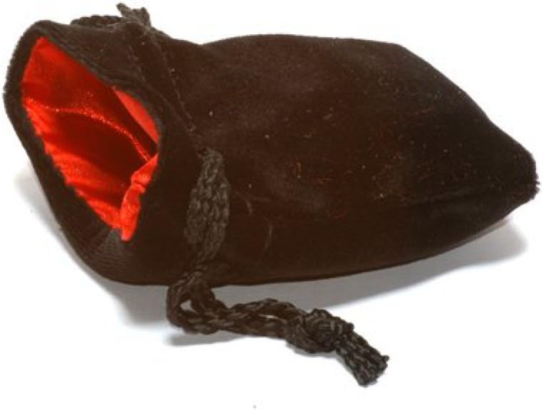 Black Velvet Dice Bag