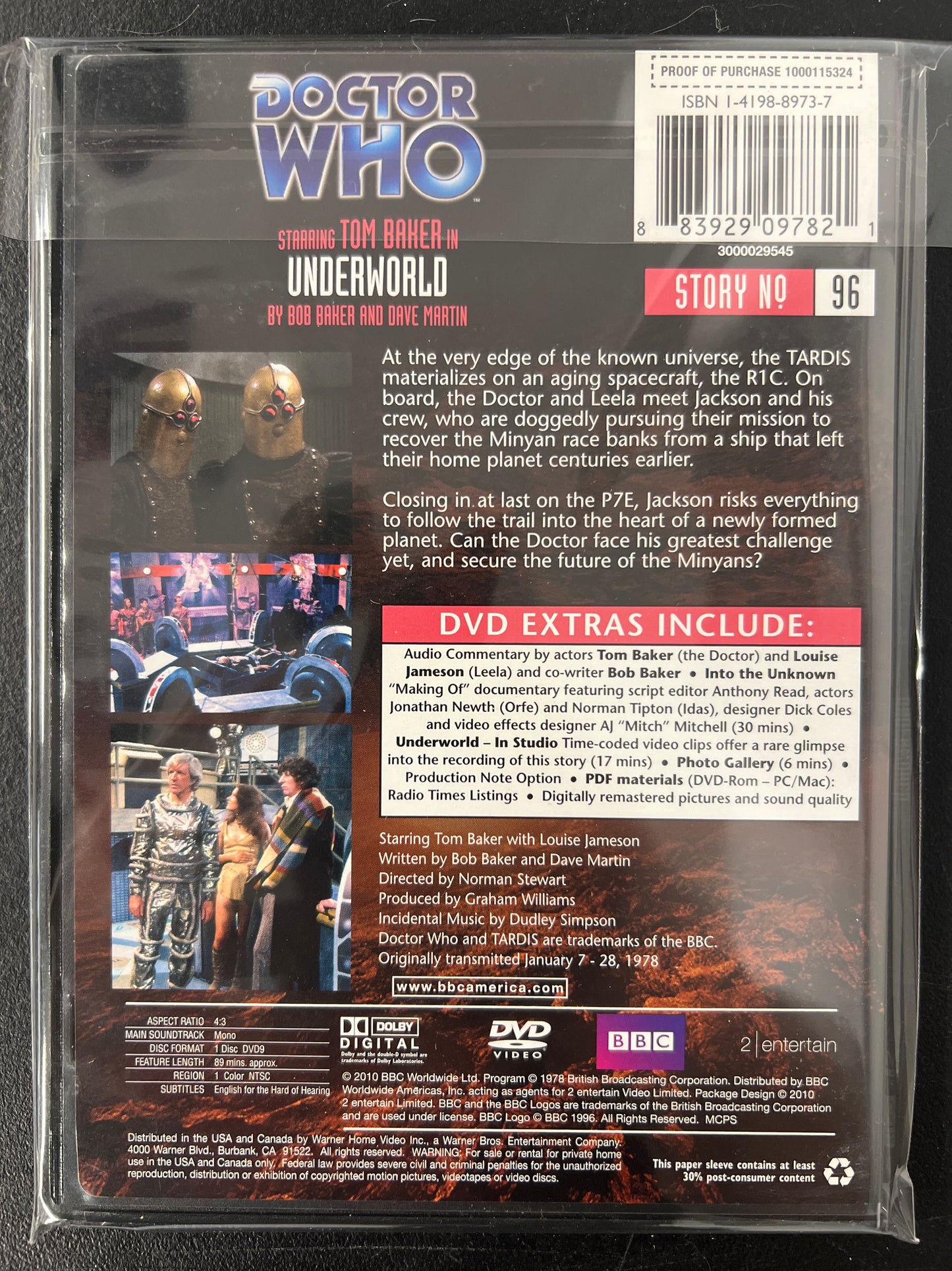 Doctor Who Underworld DVD