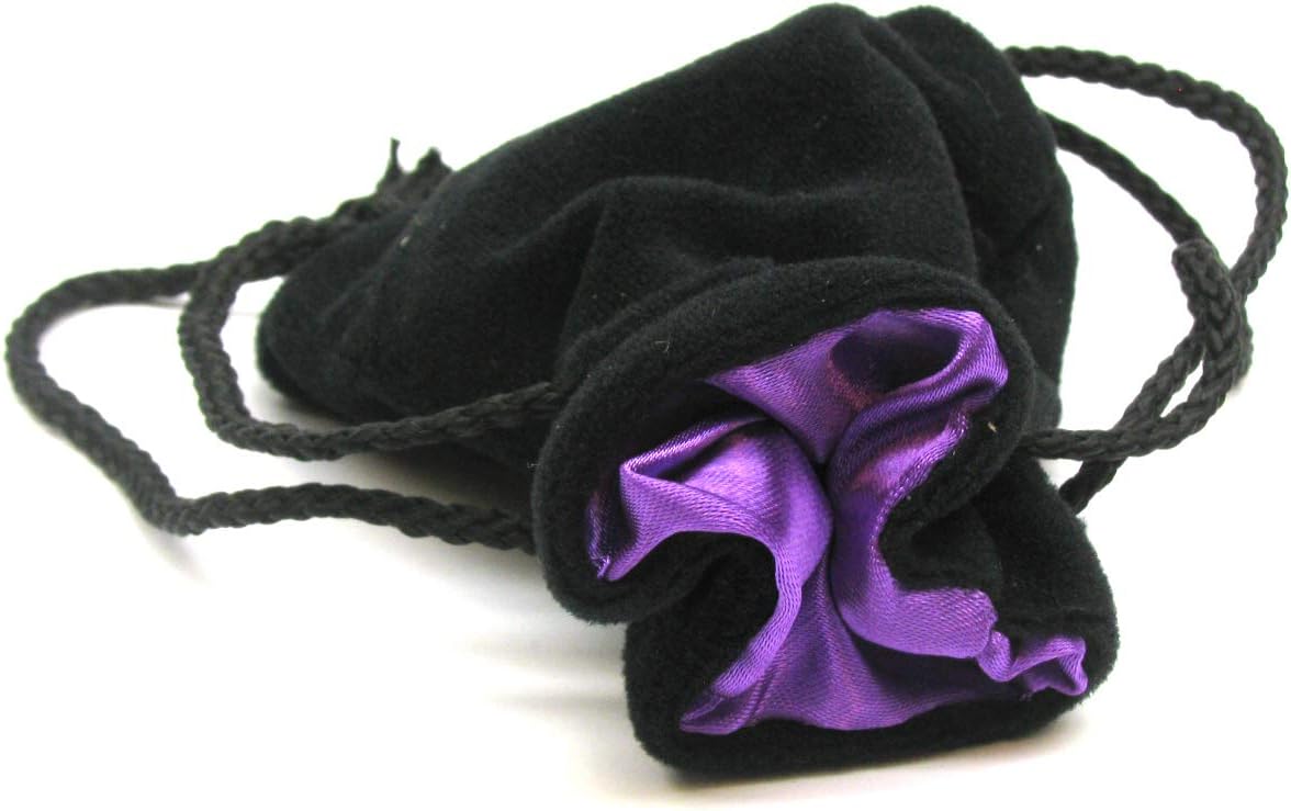 Black Velvet Dice Bag