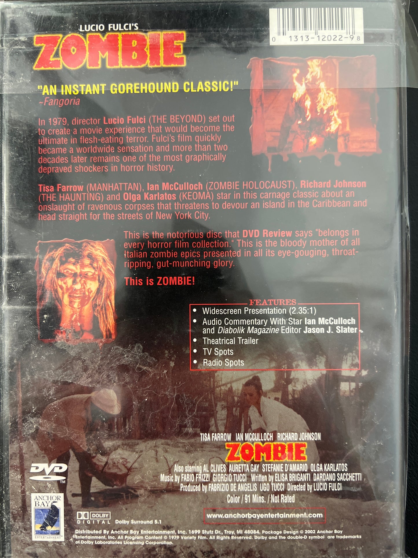 Lucio Fulci's Zombie DVD