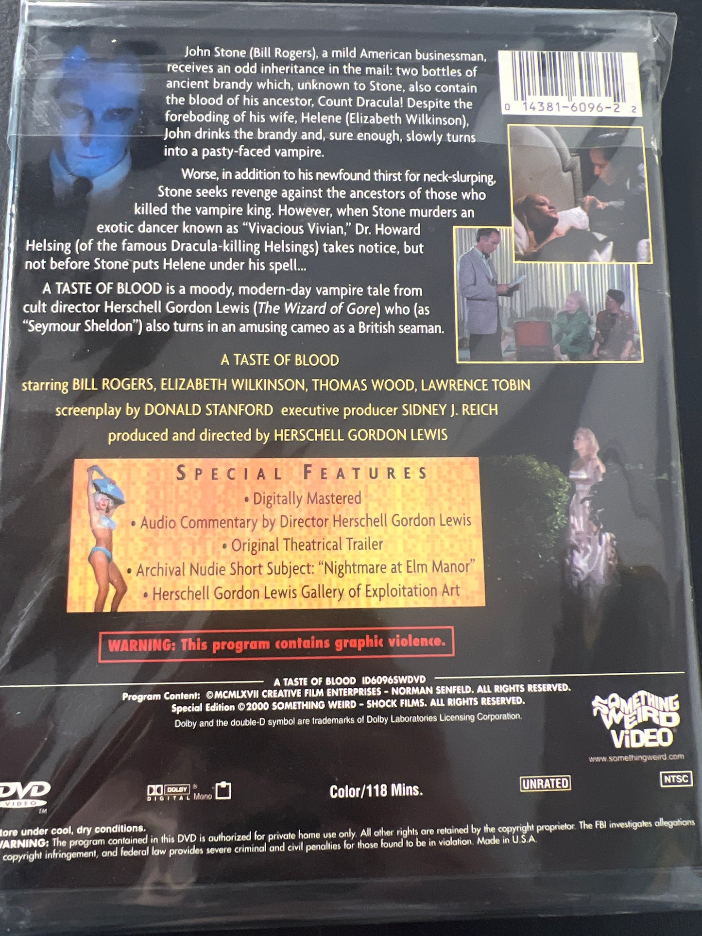 A Taste of Blood DVD