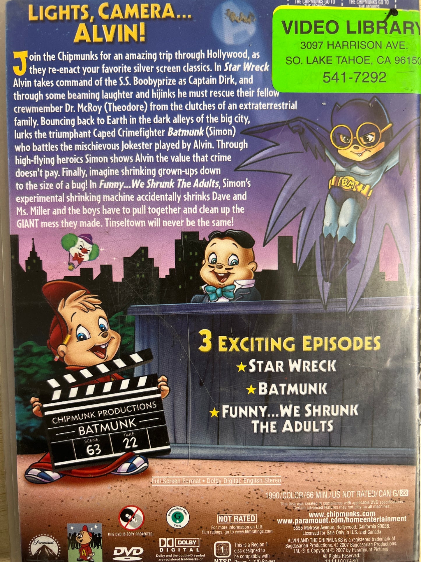 Alvin and the Chipmunks The Chipmunks go to the Movies