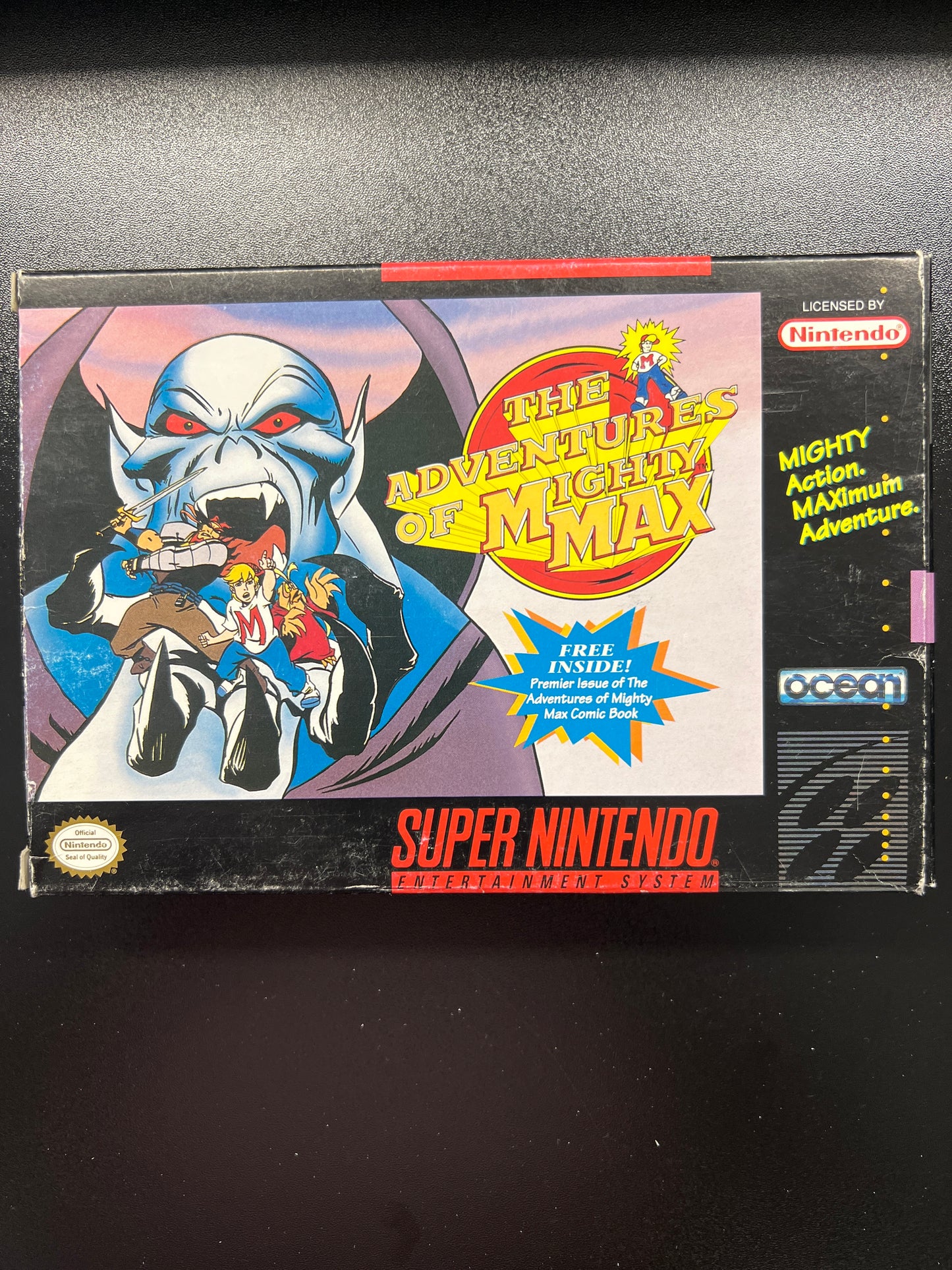 The Adventures of Mighty Max SNES in Box