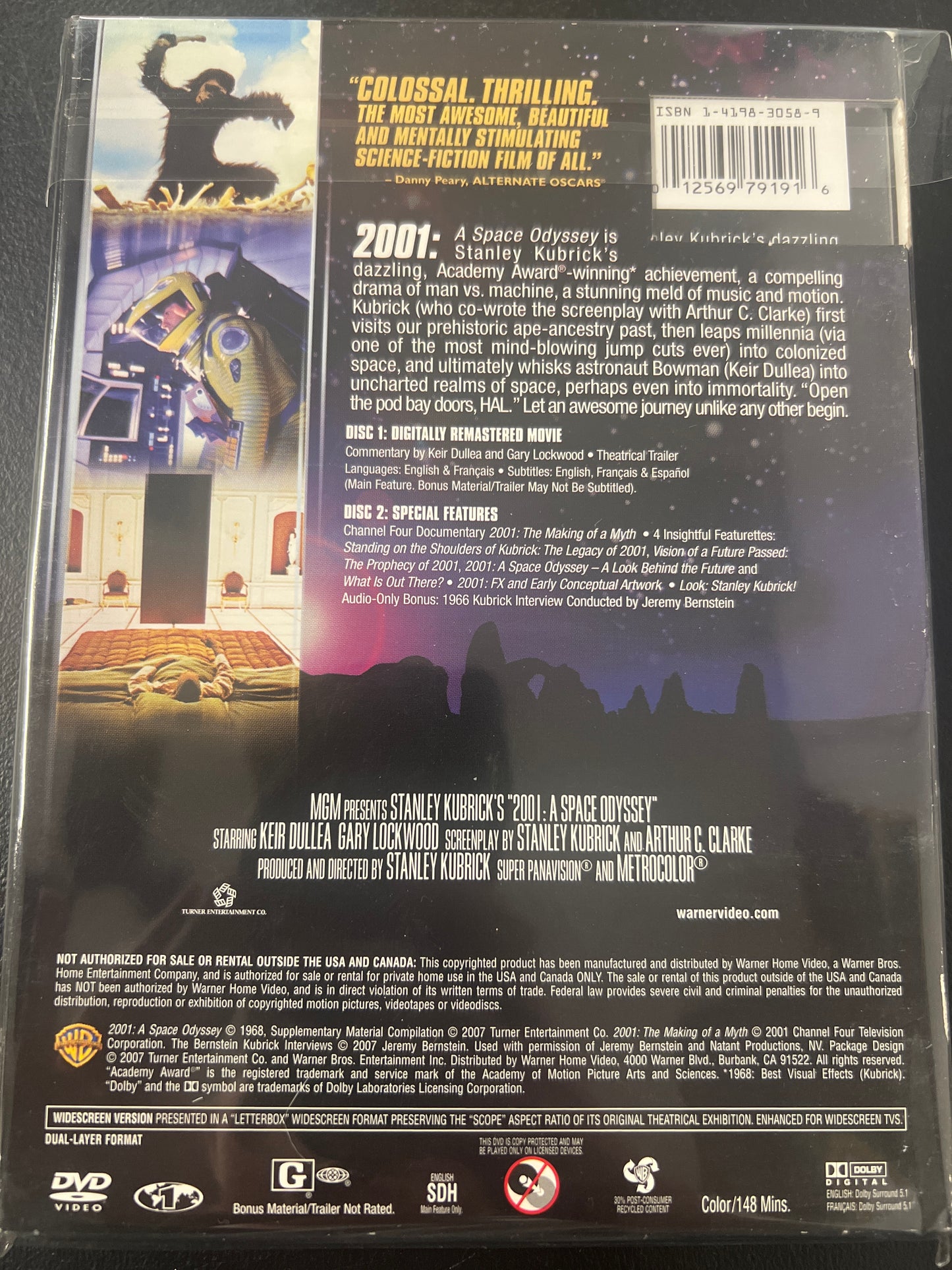 2001 A Space Odyssey DVD