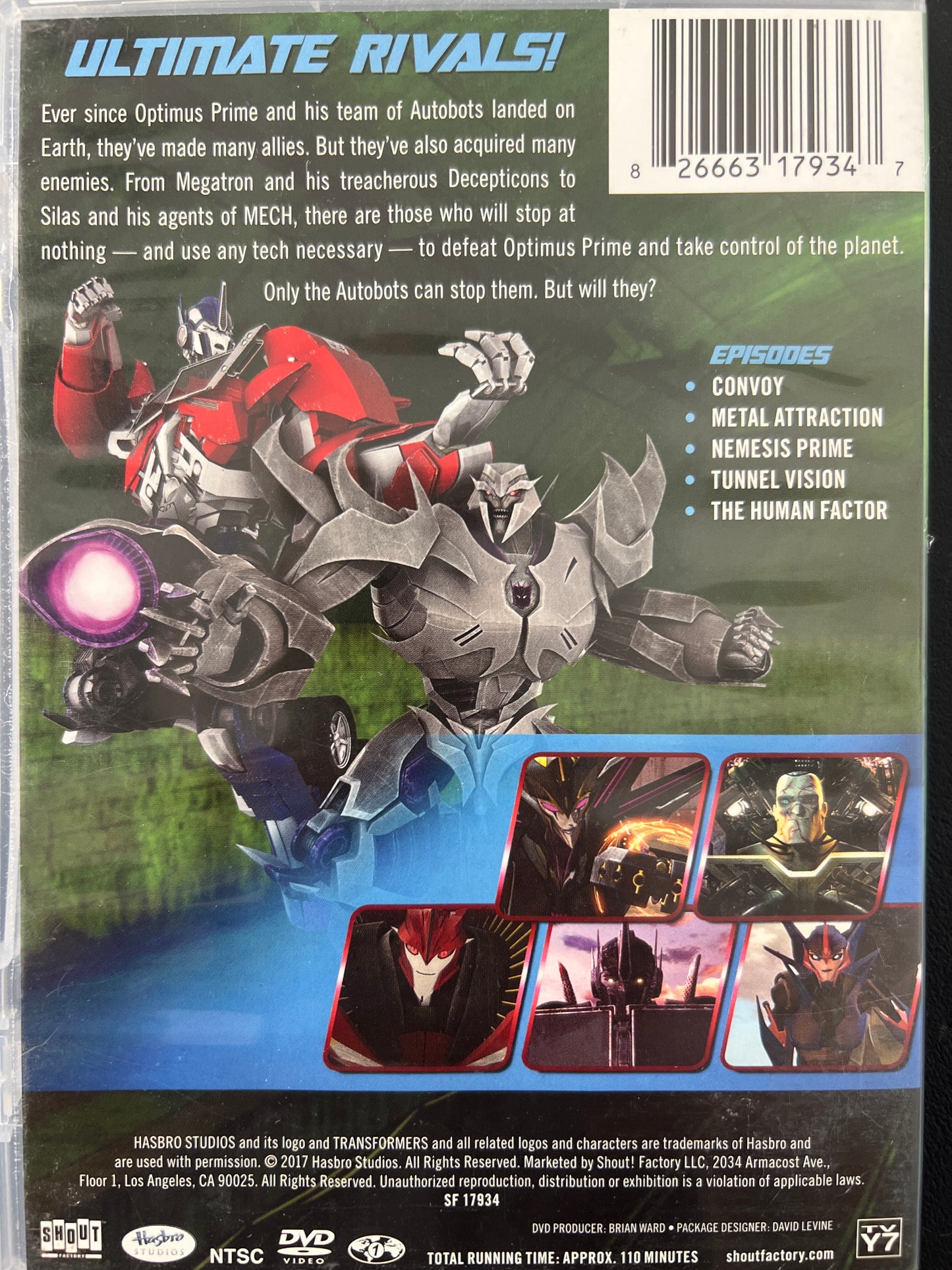 Transformers Prime Ultimate Rivals DVD