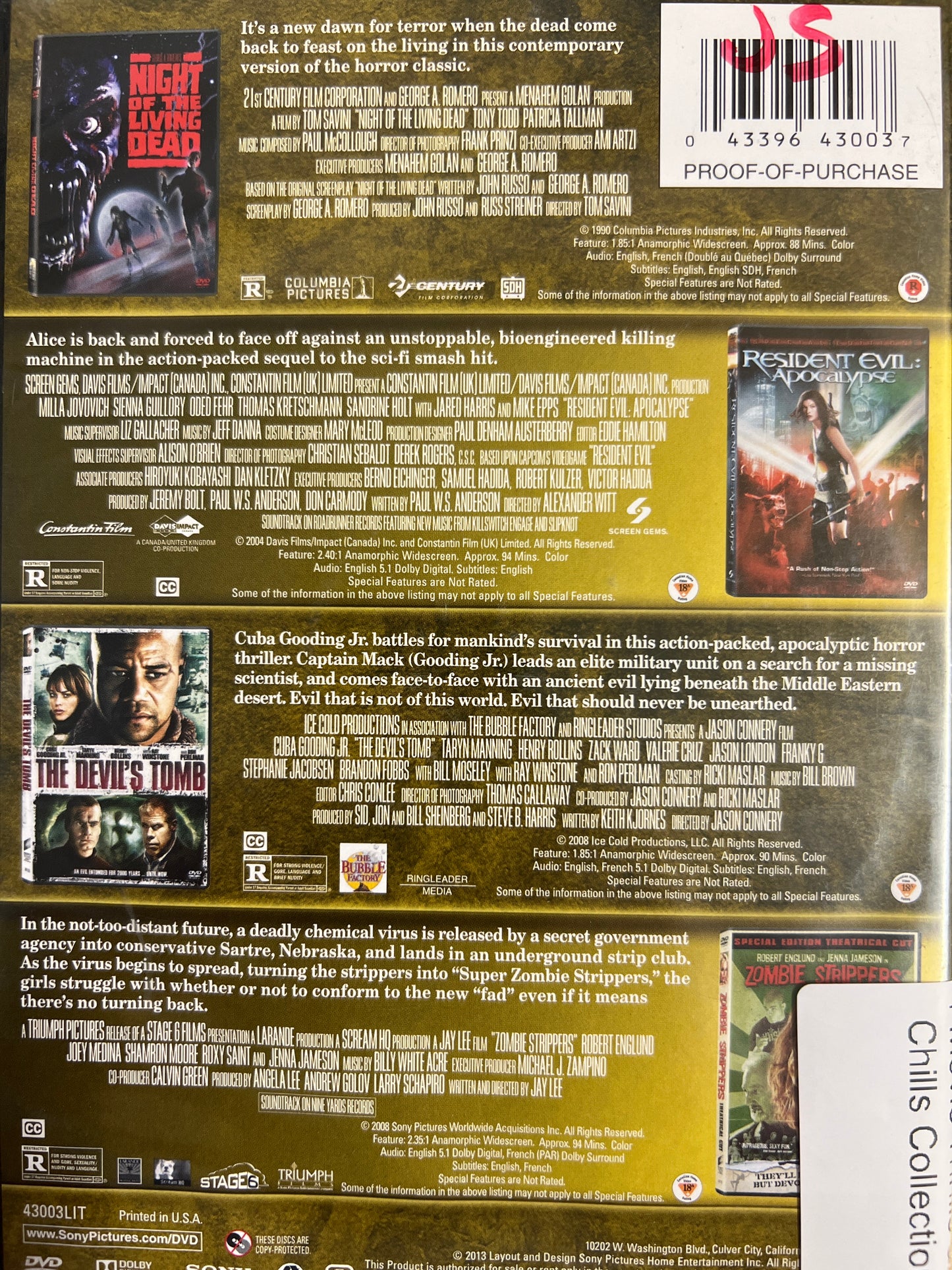 4 Movie Thrills and Chills Collection