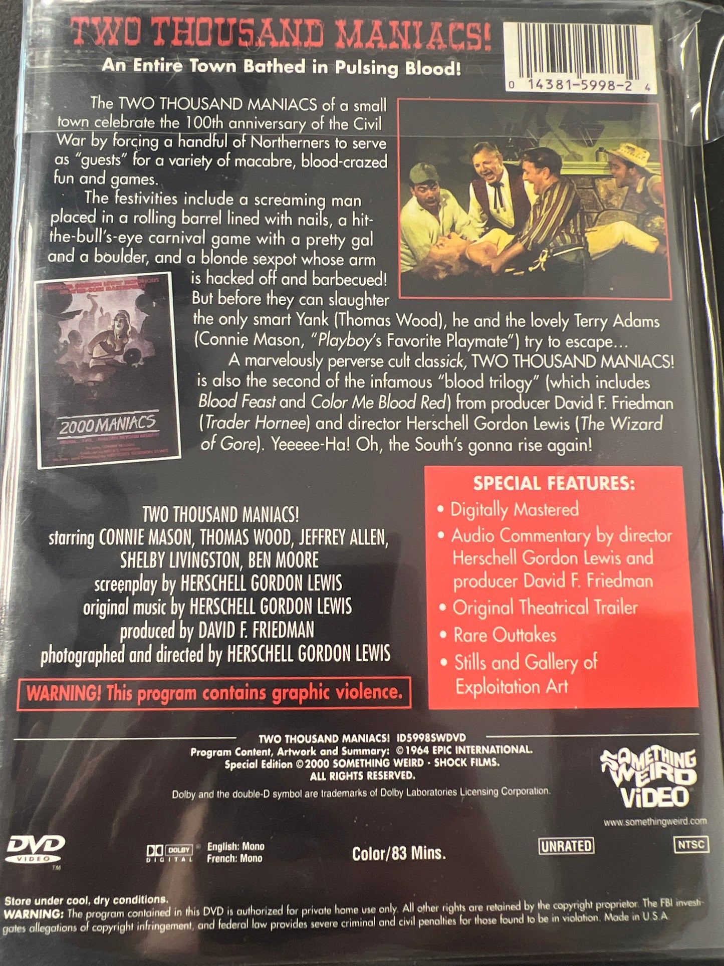 Two Thousand Maniancs! DVD