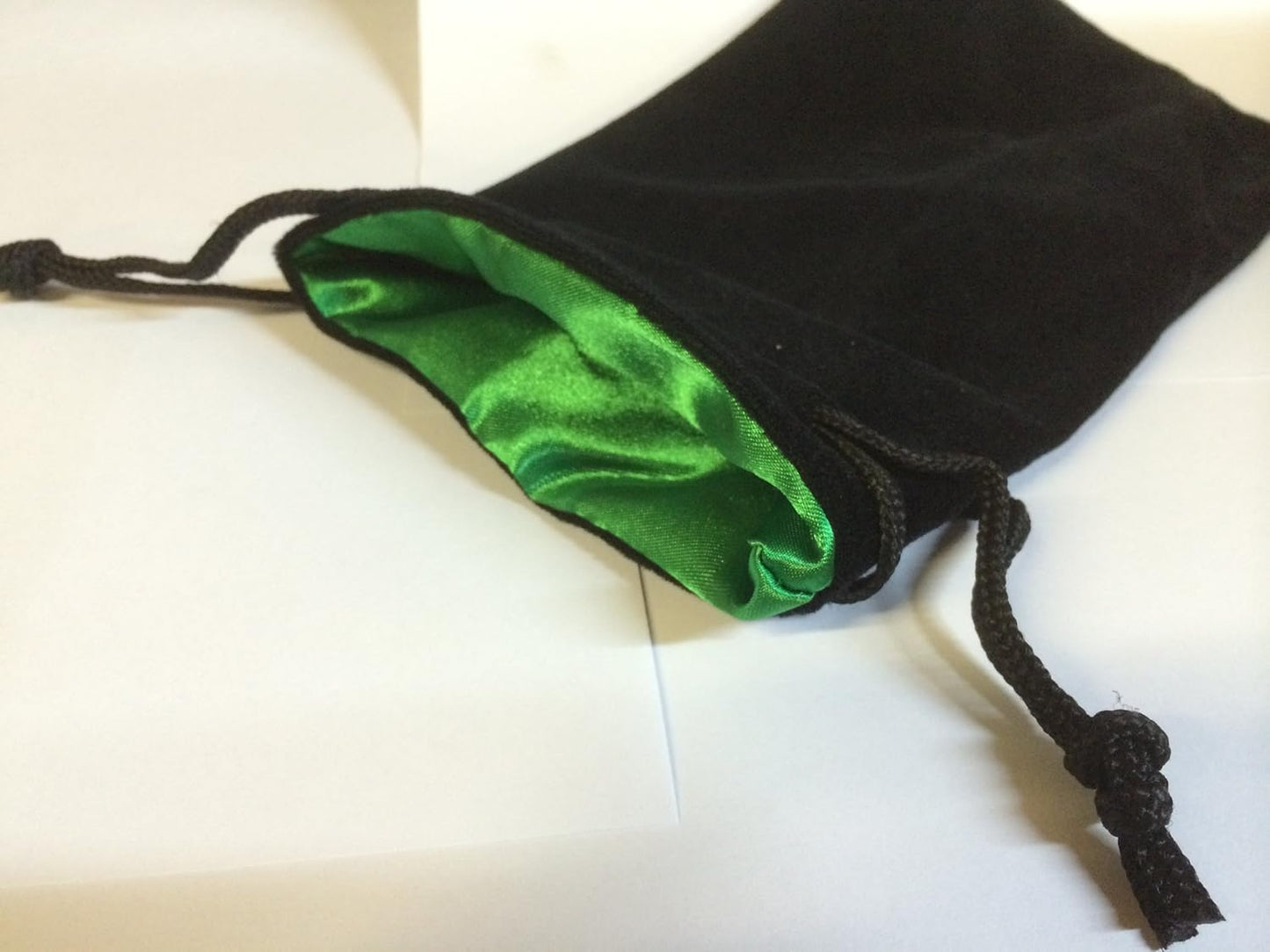 Black Velvet Dice Bag