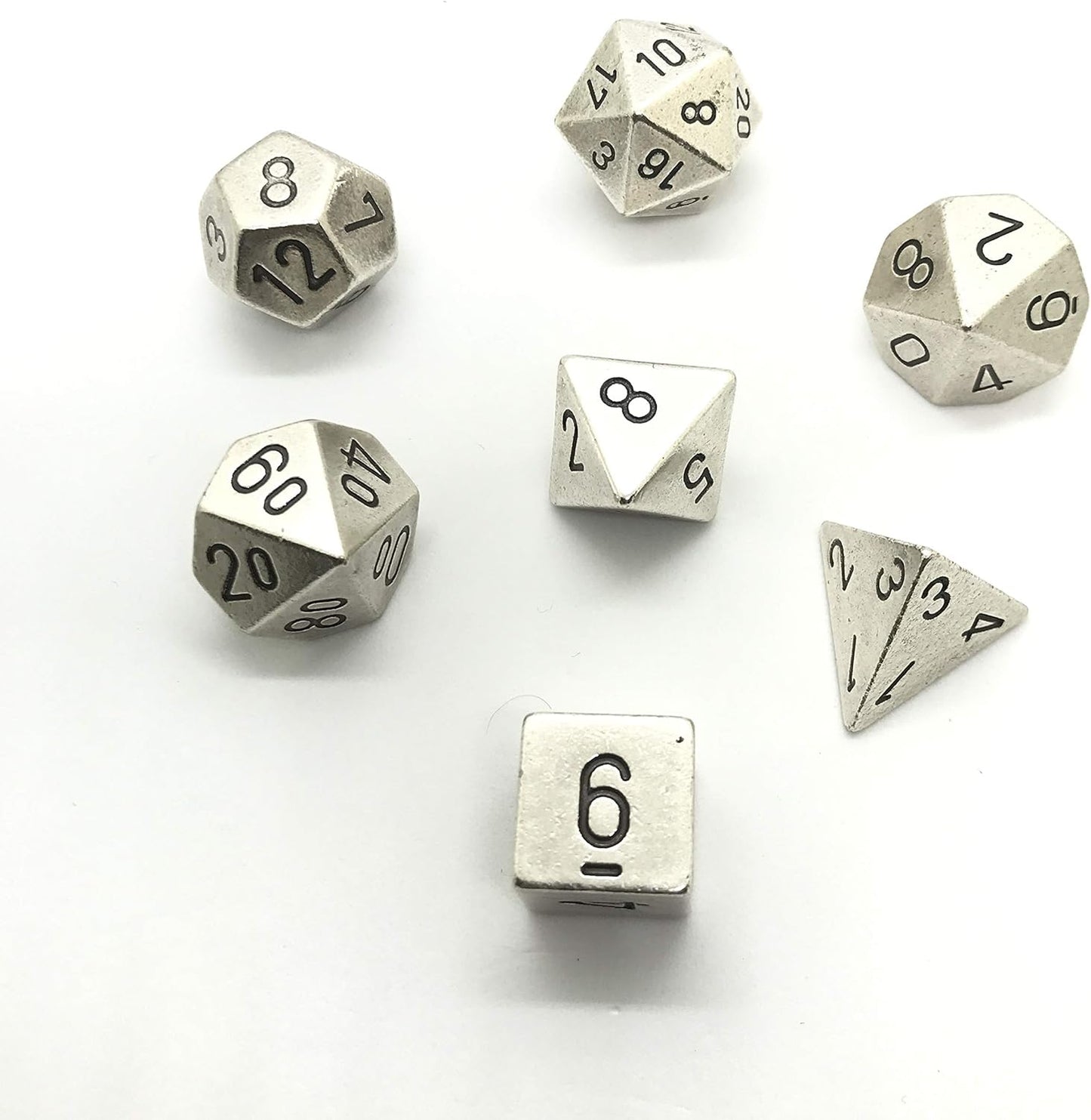 Chessex Solid Metal Dice Set