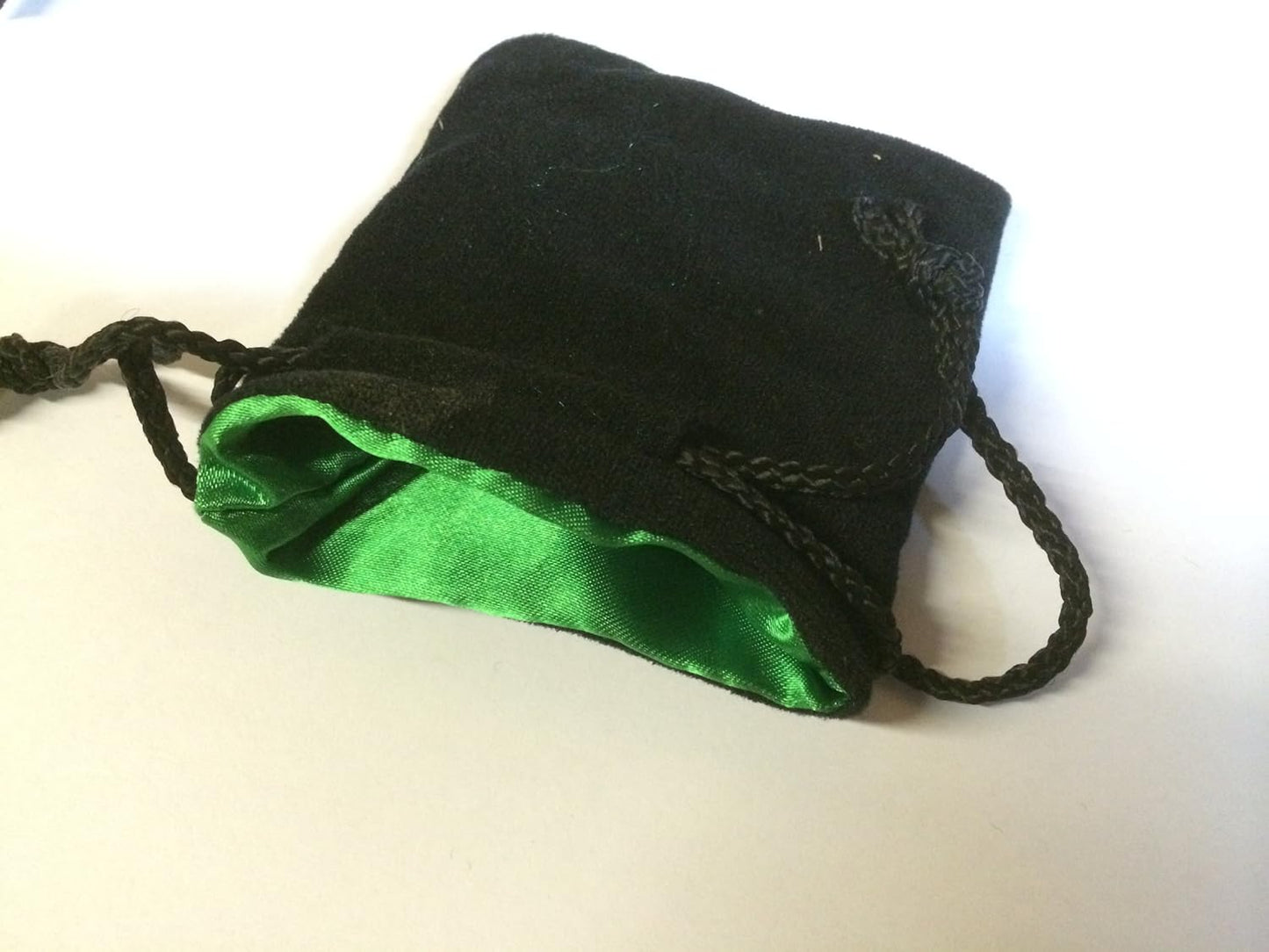 Black Velvet Dice Bag