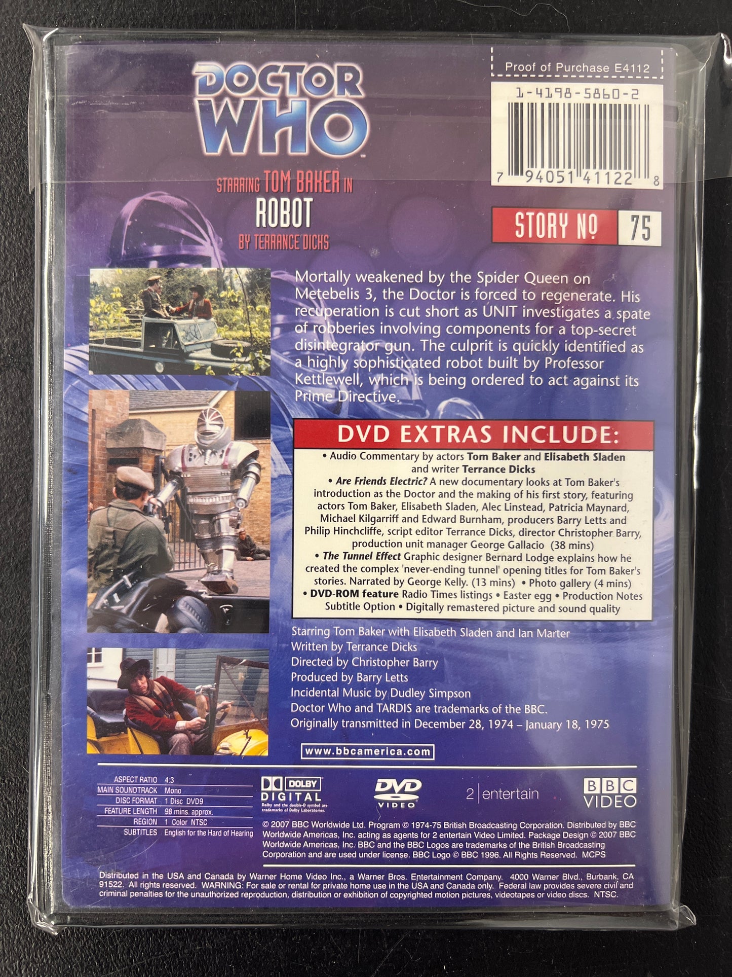 Doctor Who Robot DVD