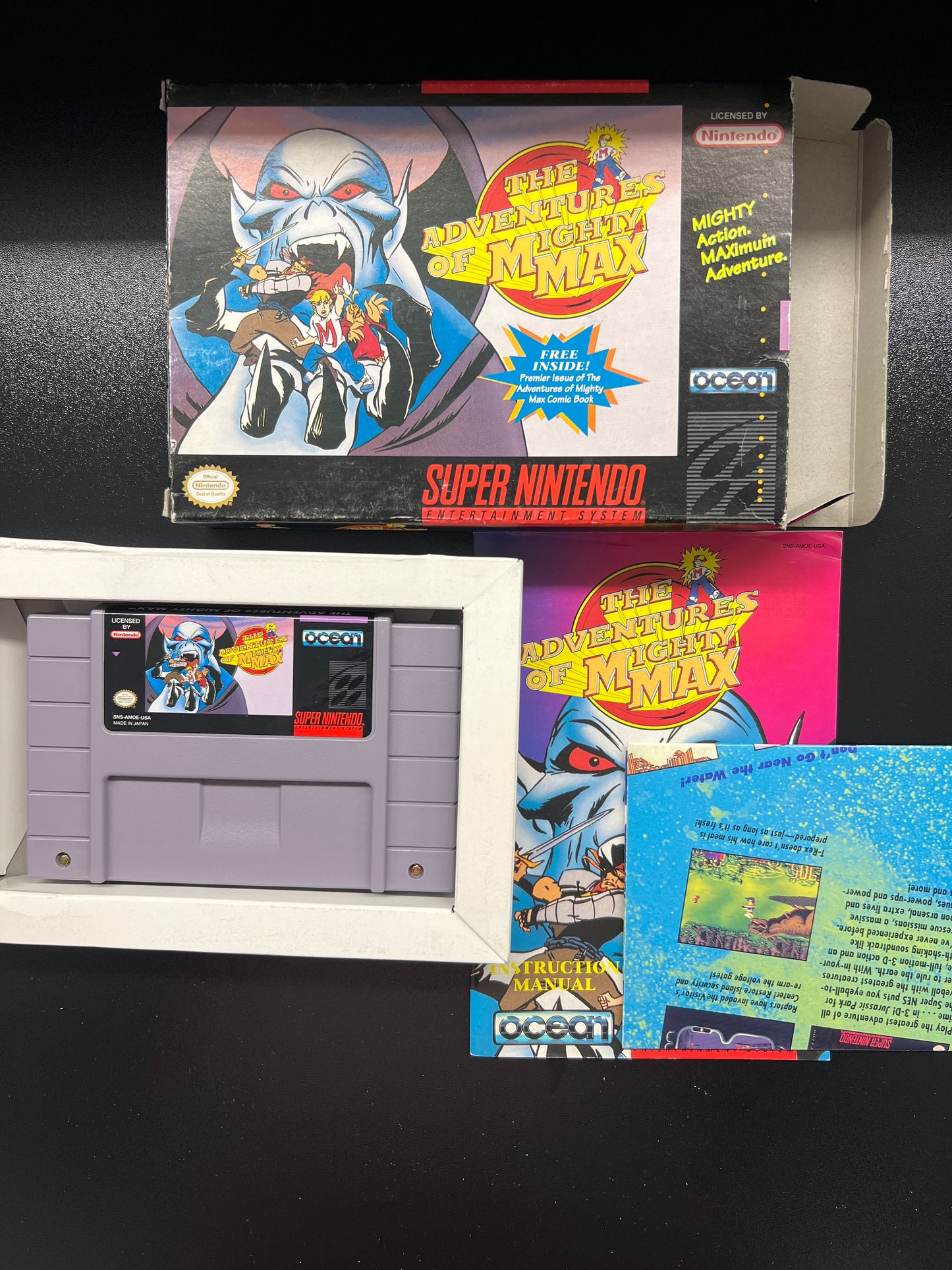 The Adventures of Mighty Max SNES in Box