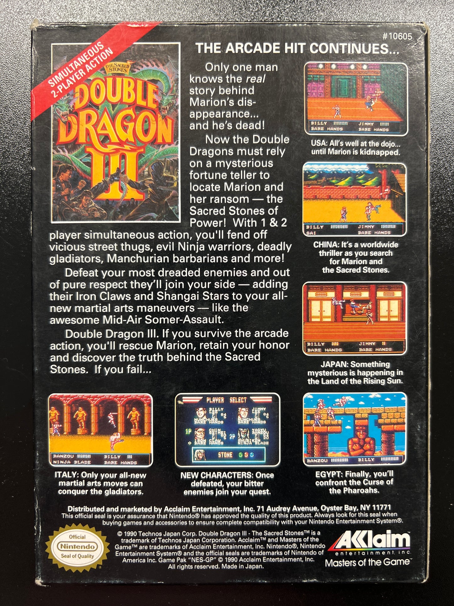 Double Dragon III (3) NES in Box