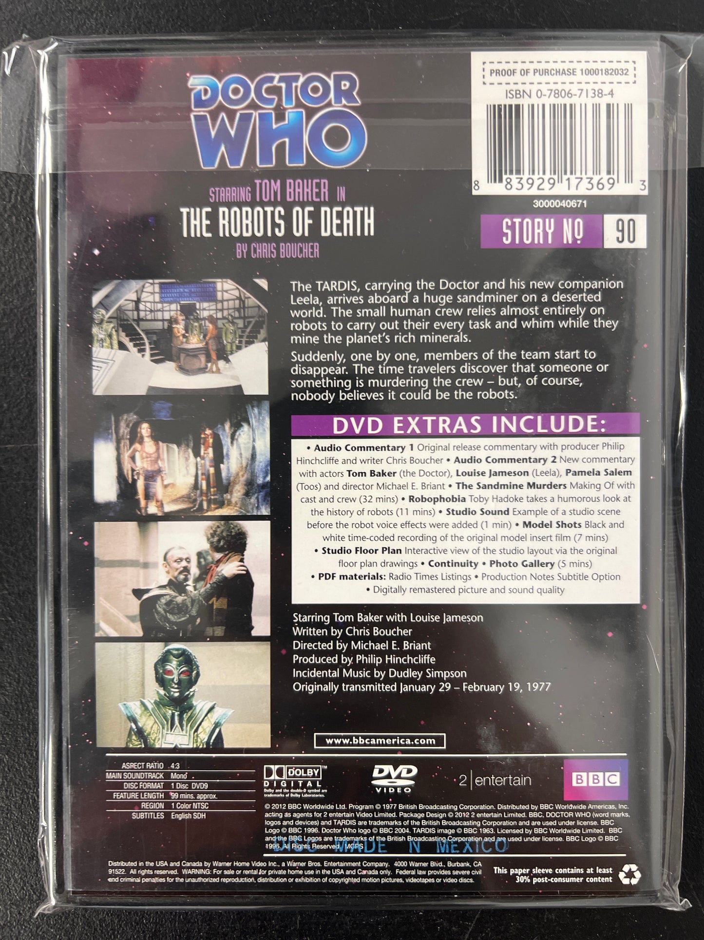 Doctor Who The Robots of Death Special Edition DVD