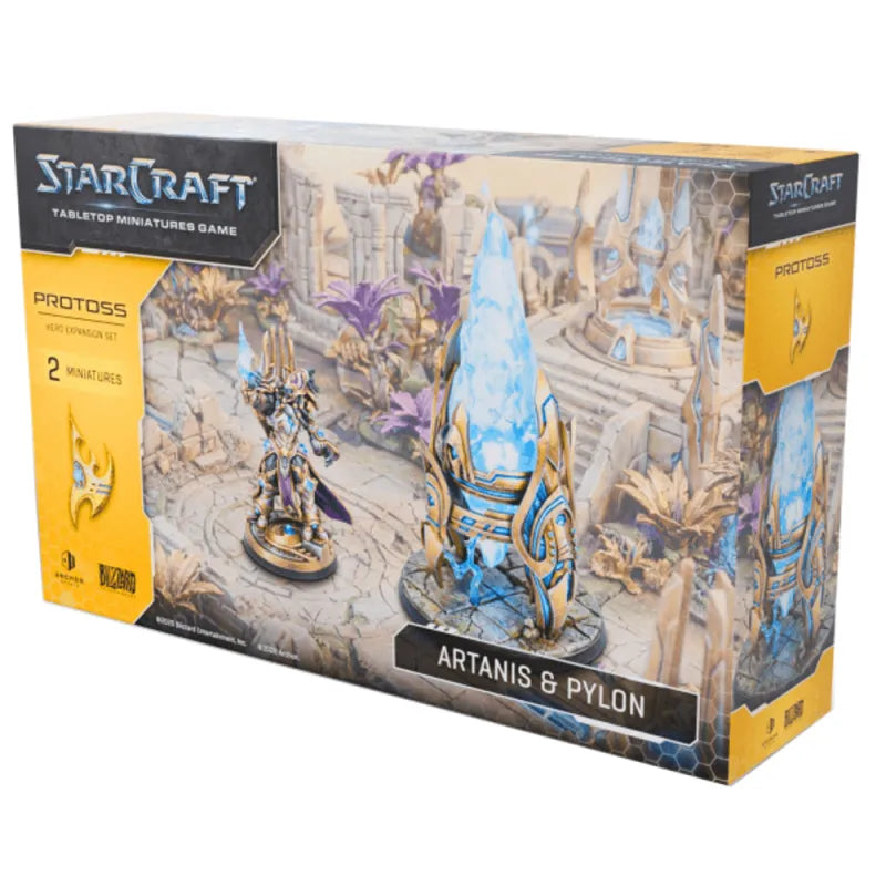 Protoss Artanis and Pylon Starcraft Tabletop