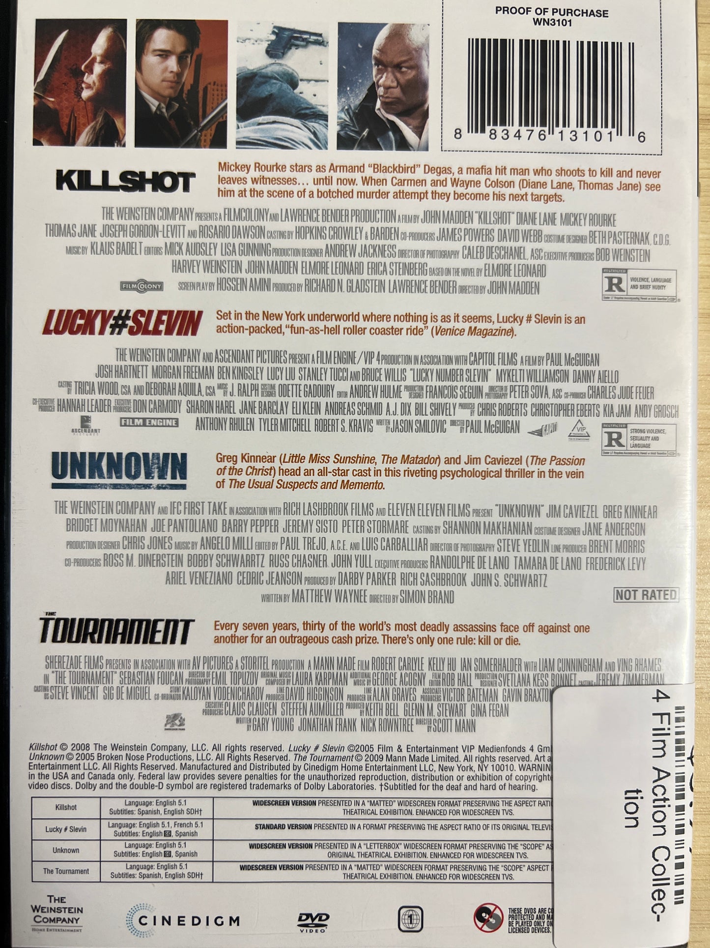 4 Film Action Collection