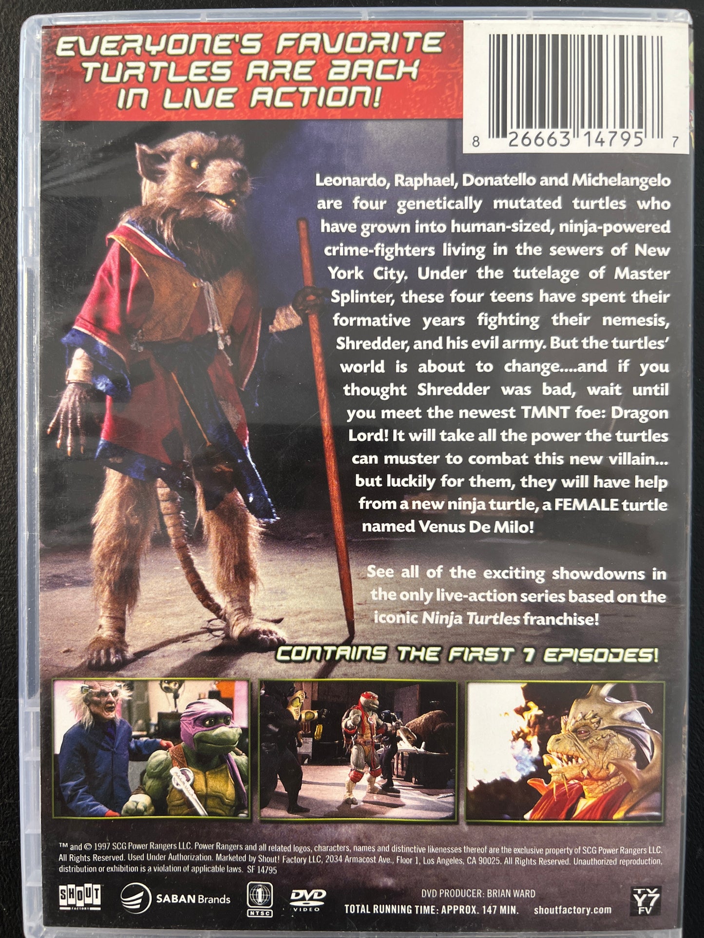 Ninja Turtles The Next Mutation: East Meets West DVD
