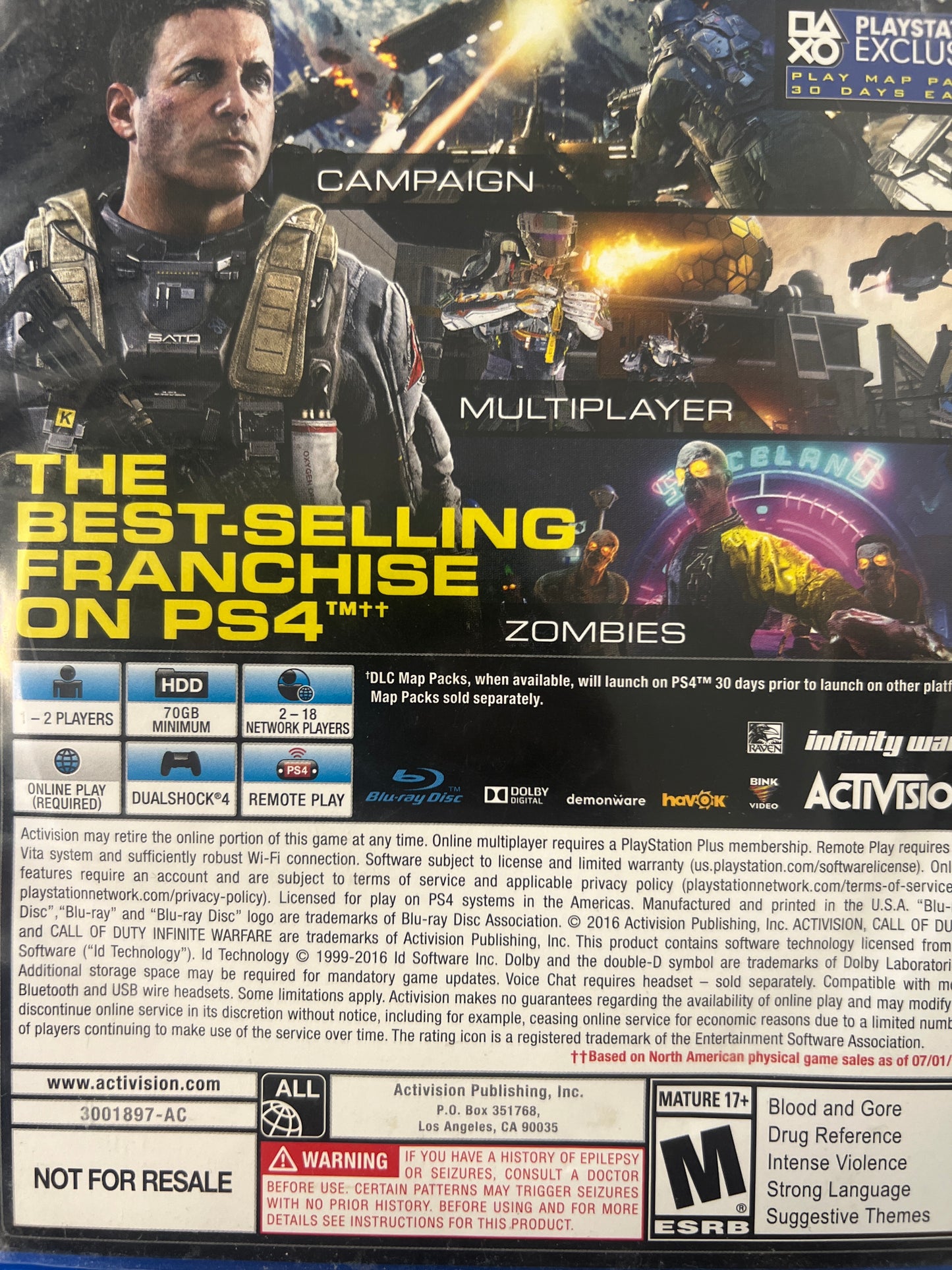 Call of Duty (COD) Infinite Warfare PS4