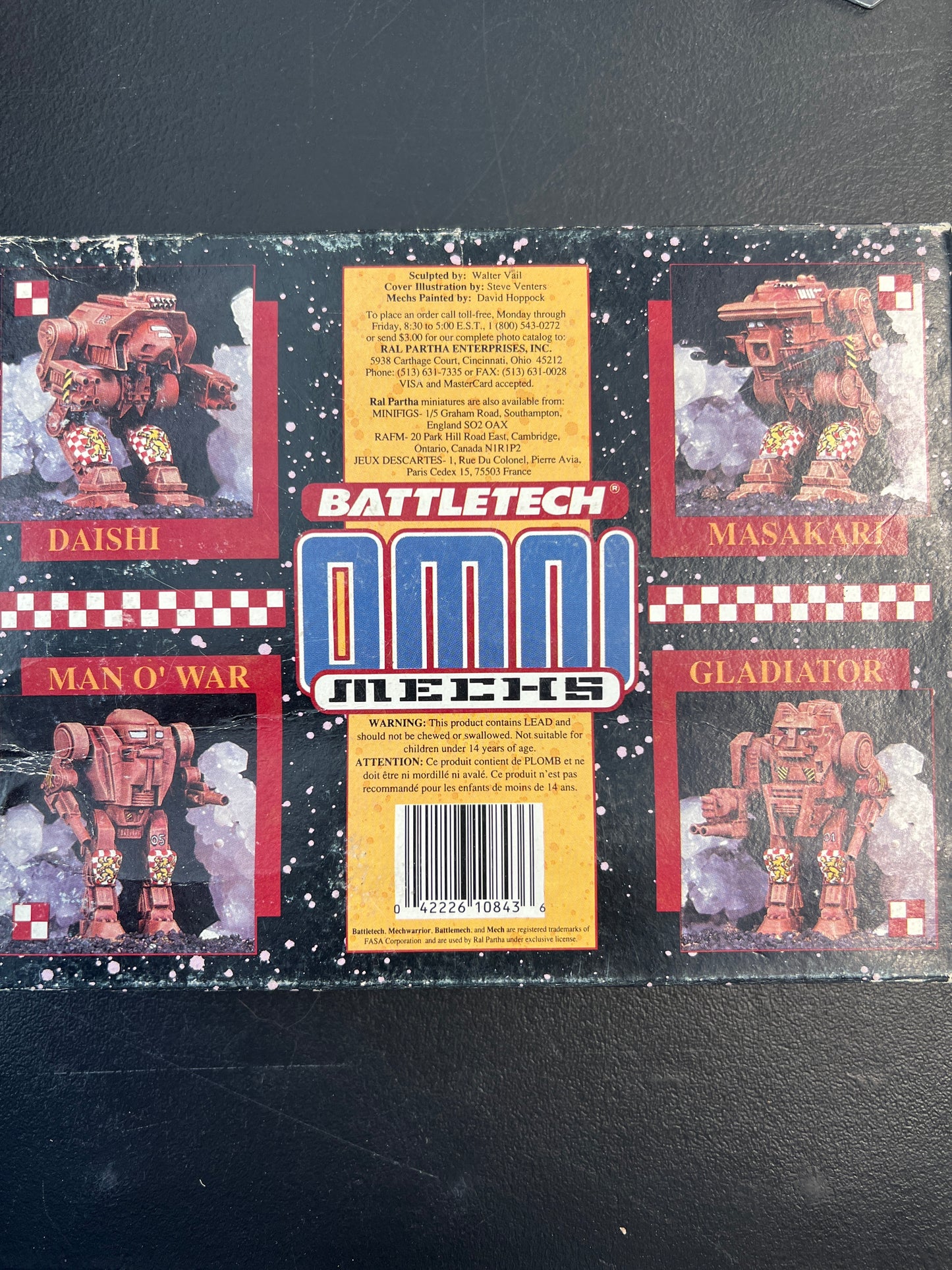 Battletech Assault Omni Mechs Ral Partha Micro-Scale Miniatures