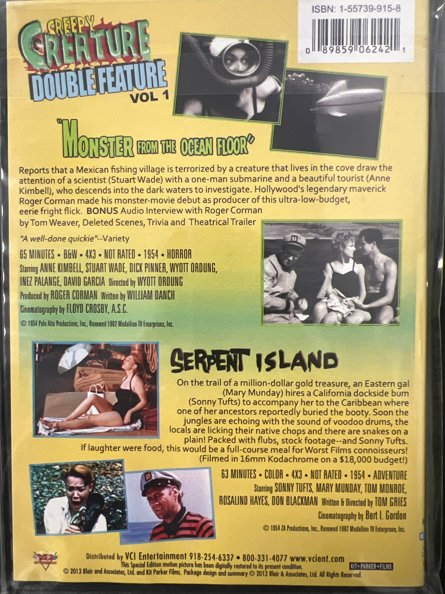 Monster From the Ocean Floor/Serpent Island DVD
