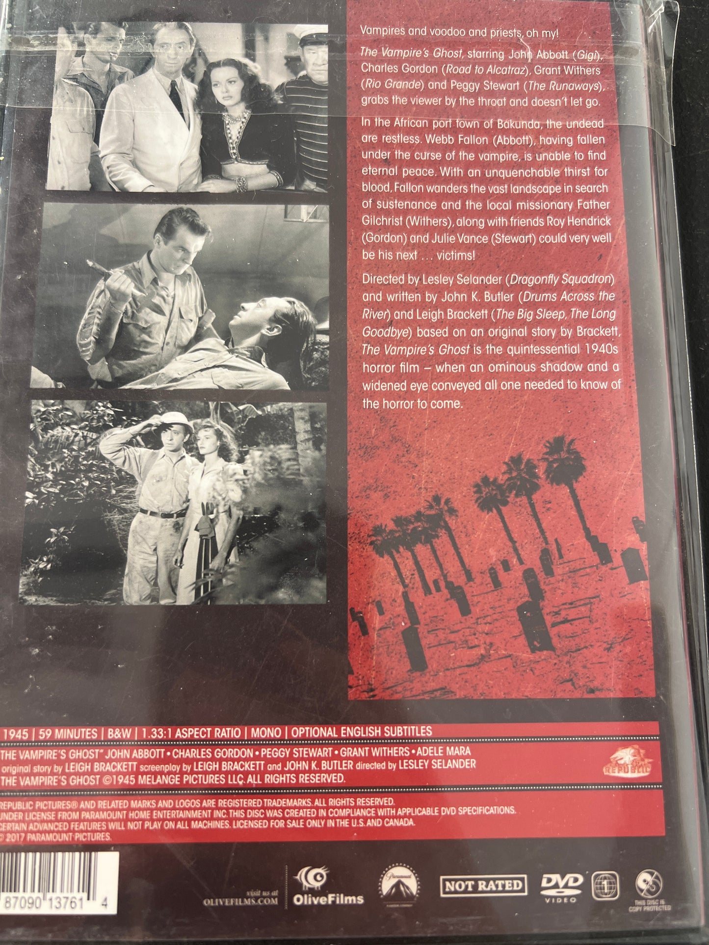 The Vampire's Ghost DVD