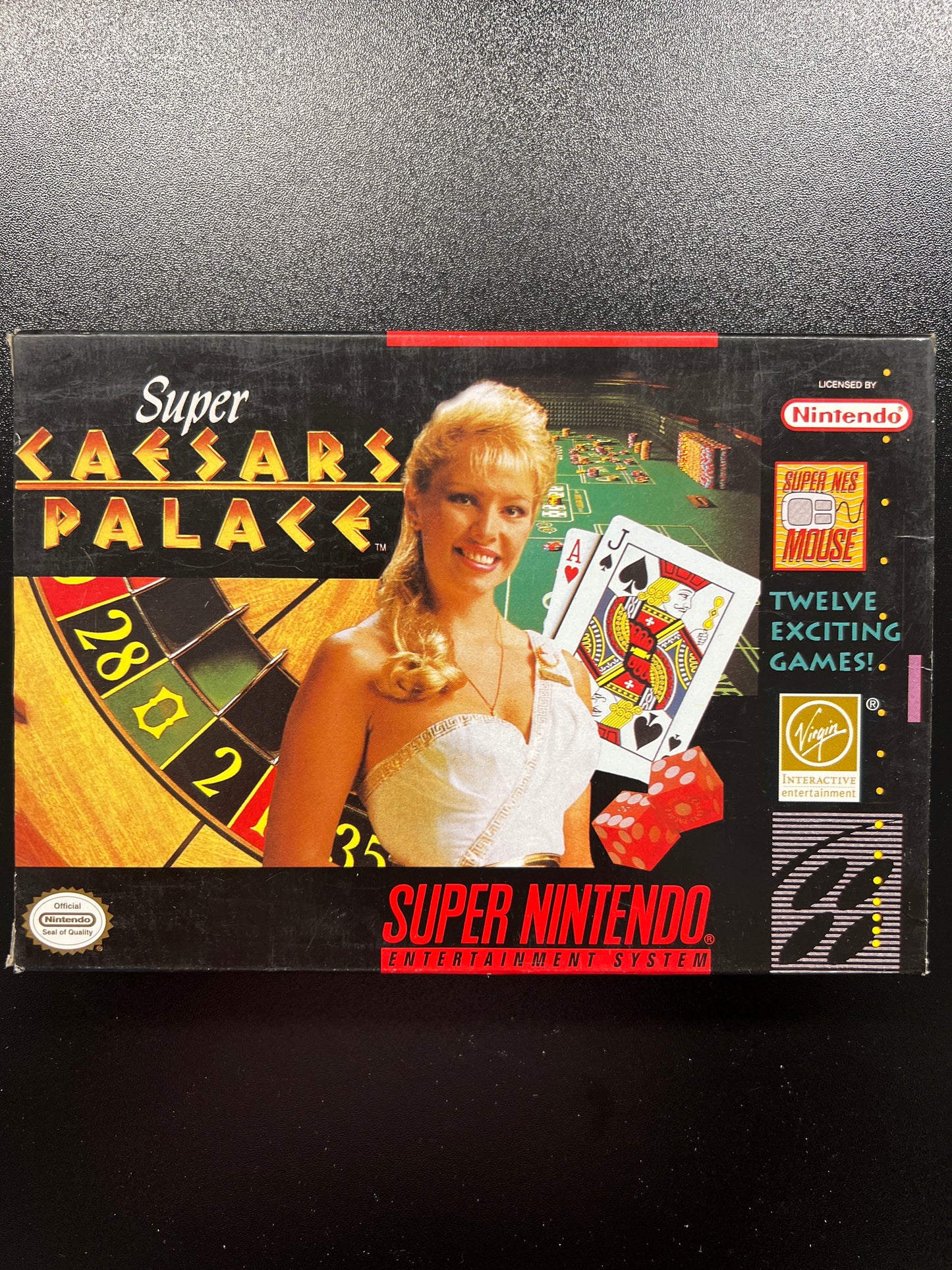 Super Ceasars Palace SNES in Box