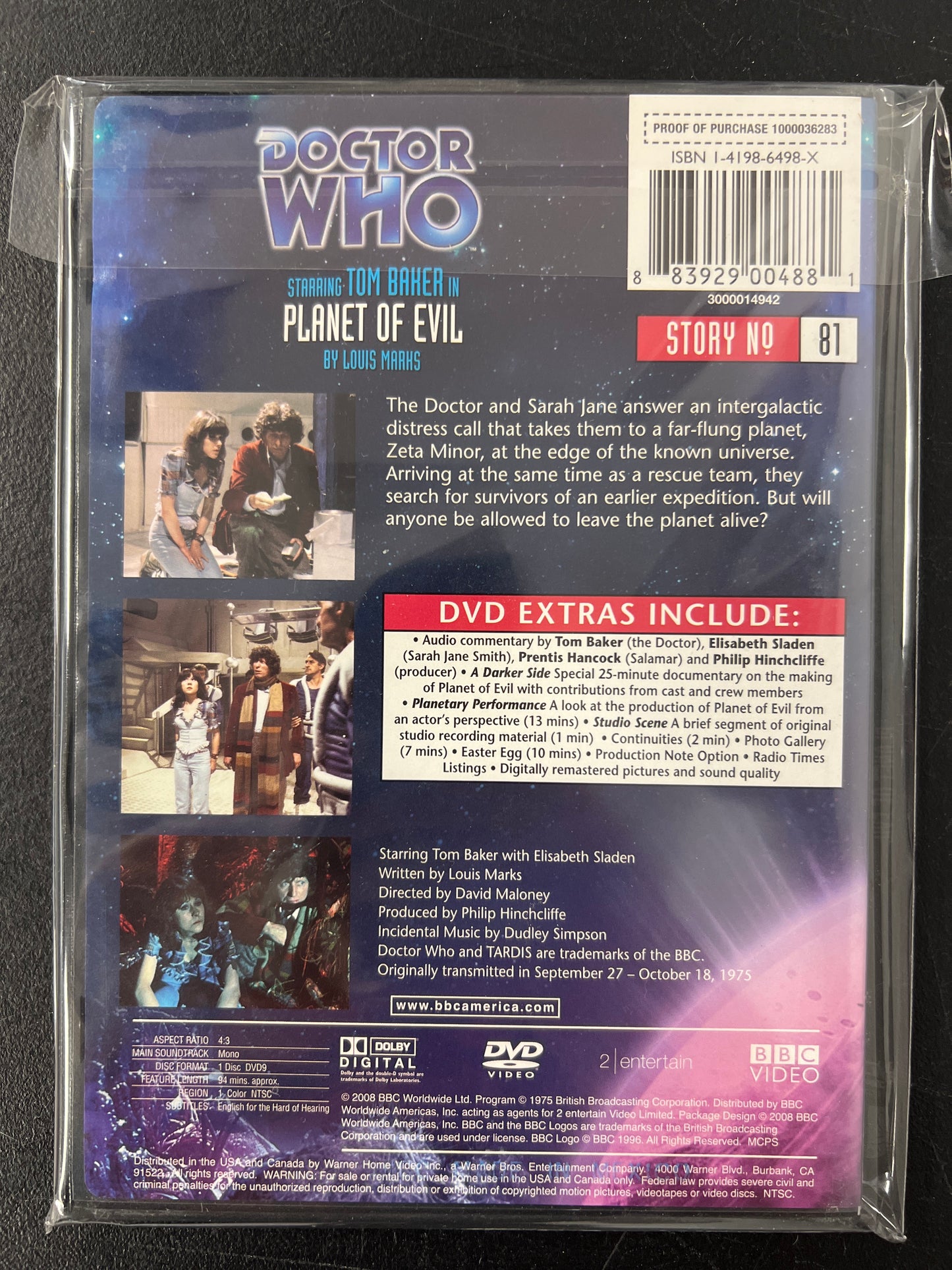 Doctor Who Planet of Evil DVD