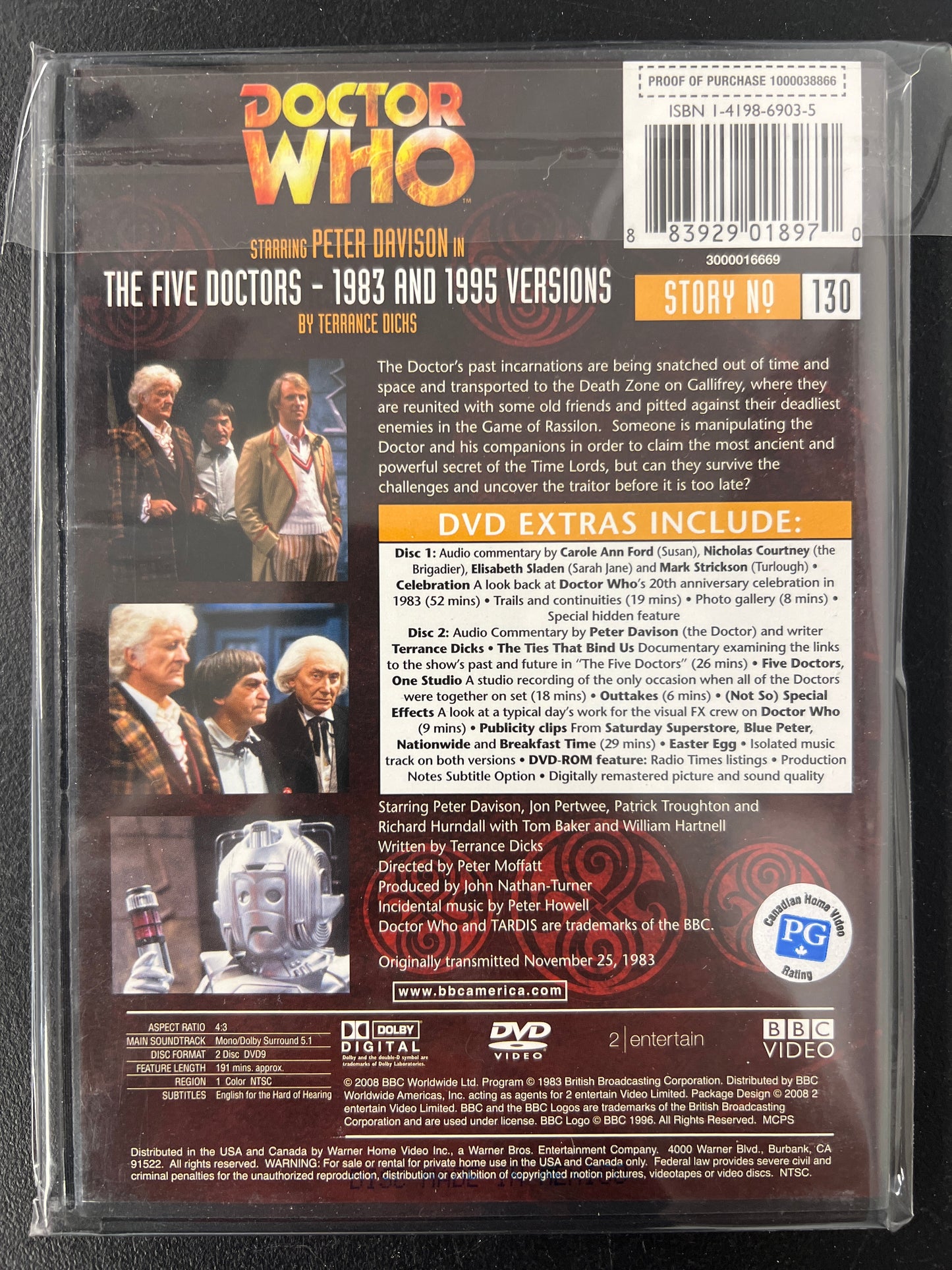 Doctor Who The Five Doctors 25th Anniversary Edition DVD