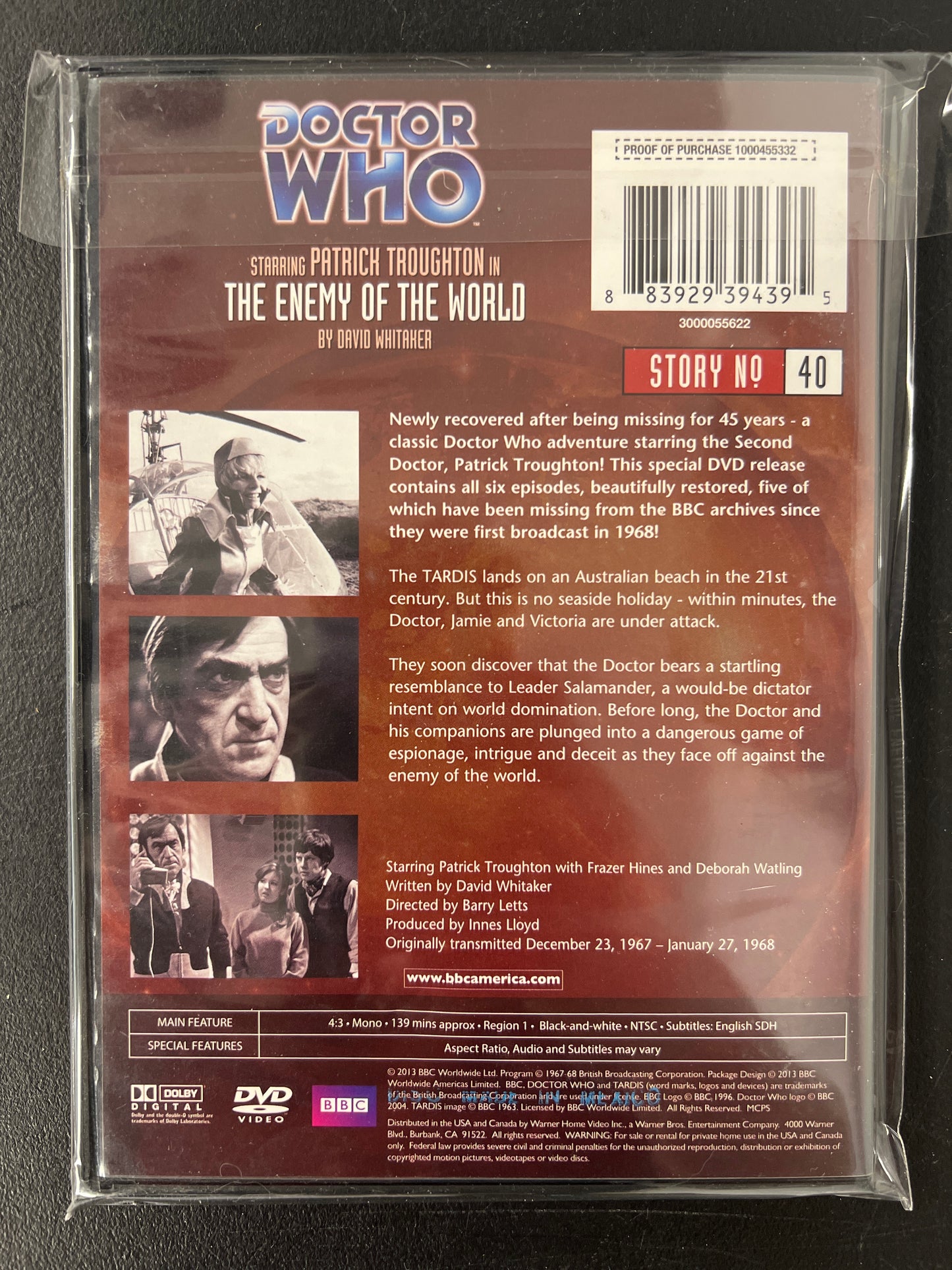 Doctor Who The Enemy of the World DVD