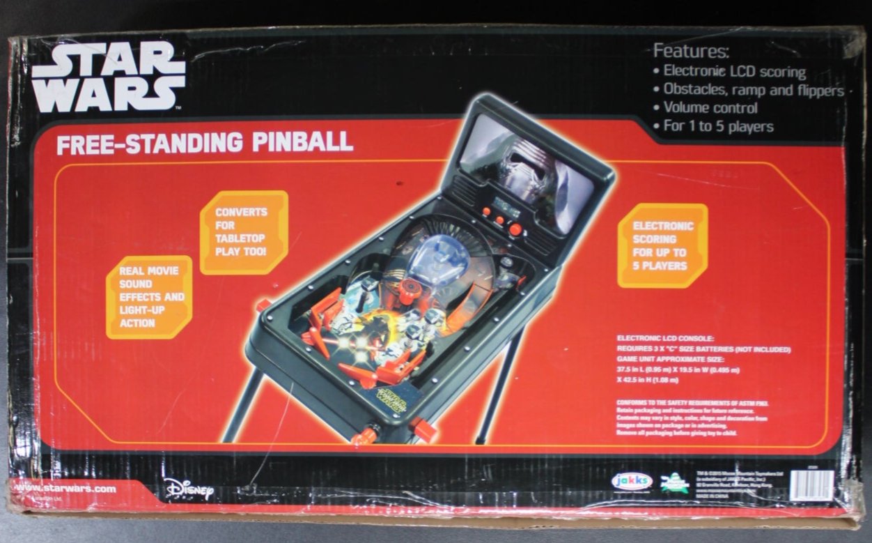 Star Wras Free-Standing Force Awakens Pinball 2015