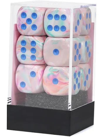 Chessex 16mm 12 Count D6 Dice Block - Pick Your Color