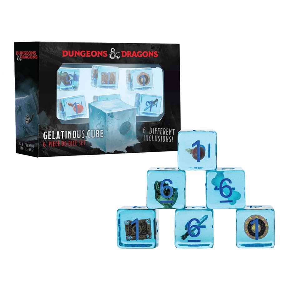D&D Gelatinous Cube D6 6 Count