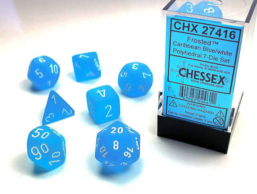 Chessex Standard Frosted 7-Dice Set