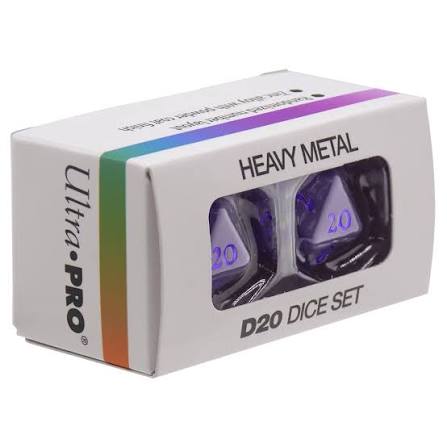 Vivid Heavy Metal D20 Dice Set