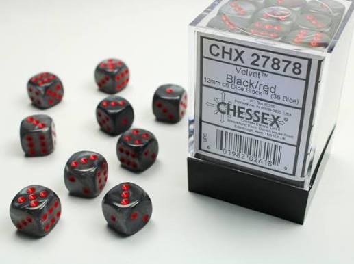 Chessex 12mm Random 36 Count D6 Block Pick Your Color
