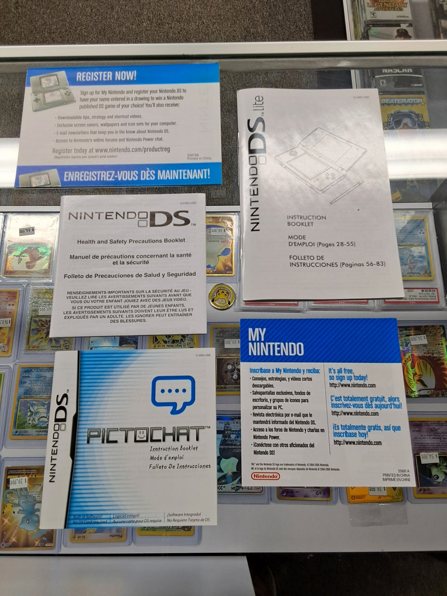 White Nintendo DS Lite Console In Box