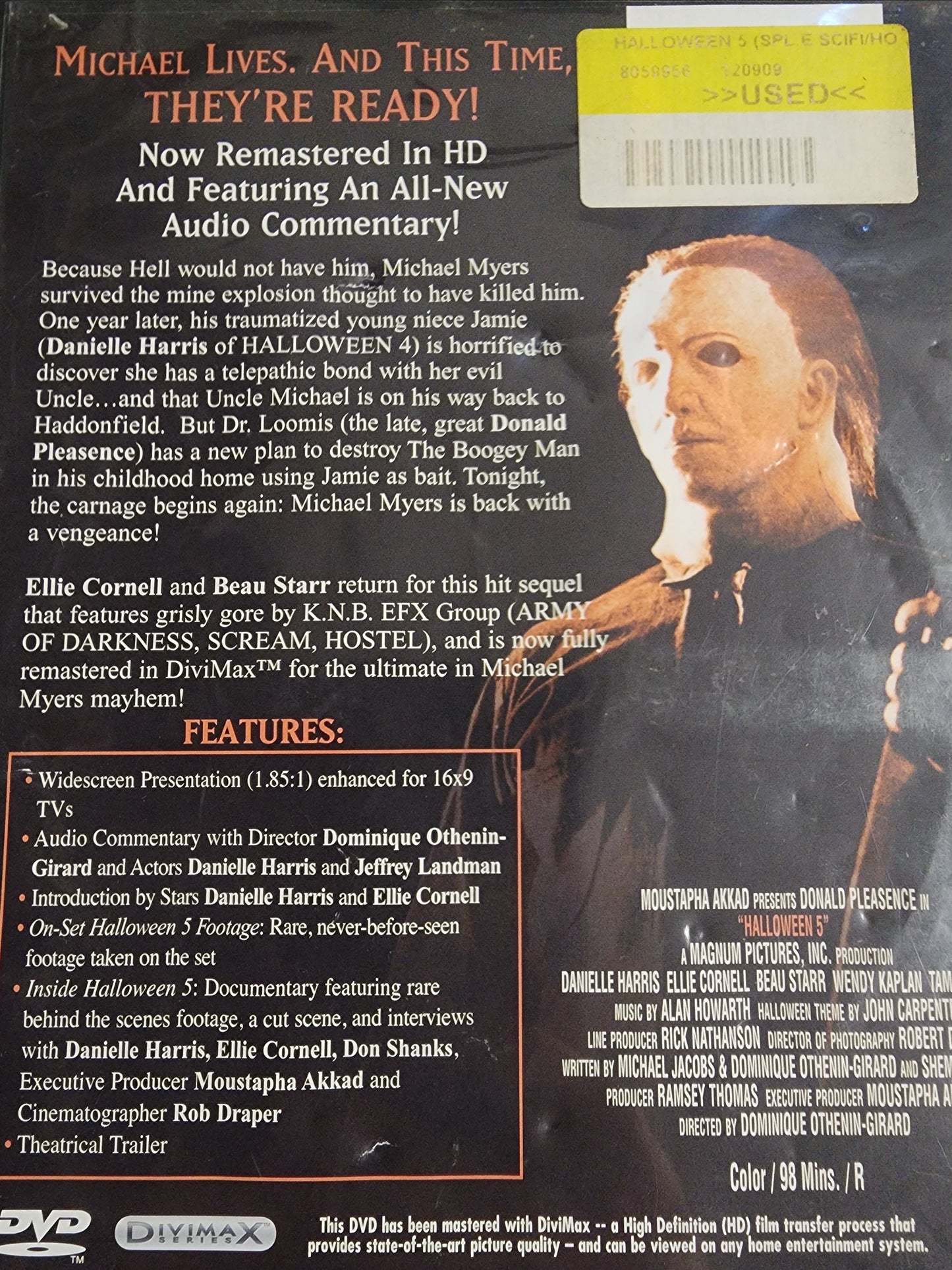 Halloween 5 The Revenge of Michael Myers DVD