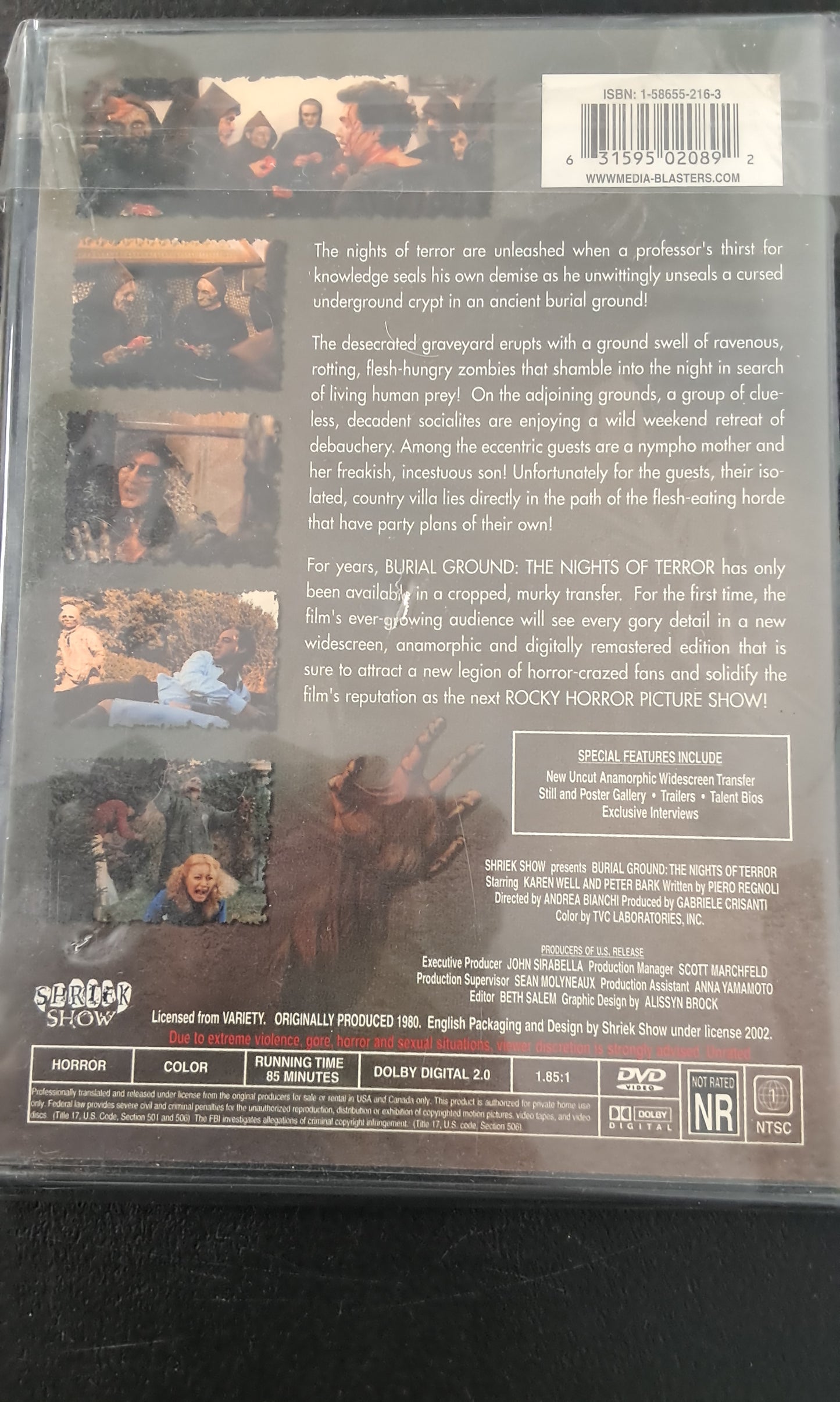 Burial Ground The Night of Terror DVD